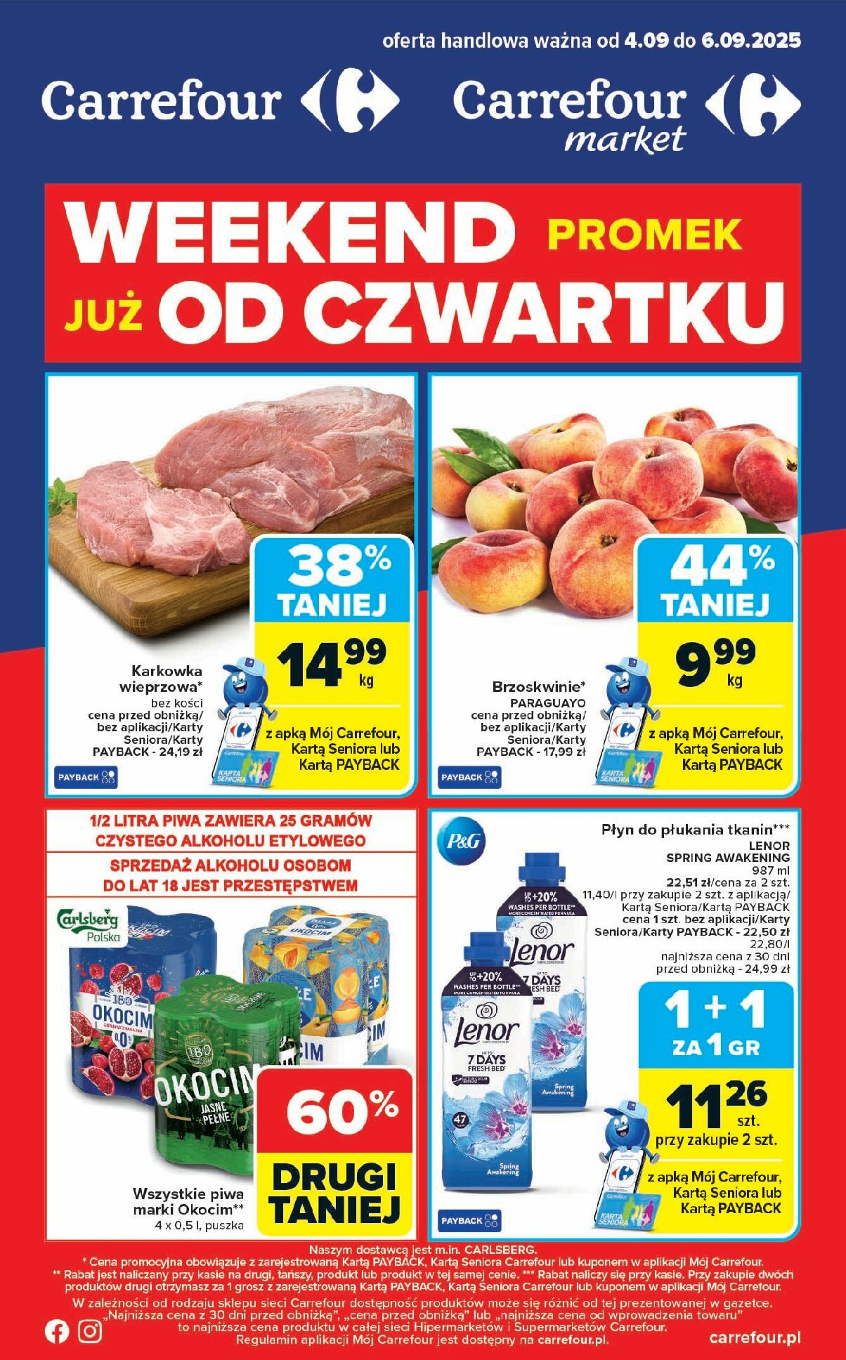 carrefour - Gazetka Carrefour - Weekend promek już od czwartlu! - ważna od 04.09. do 06.09.