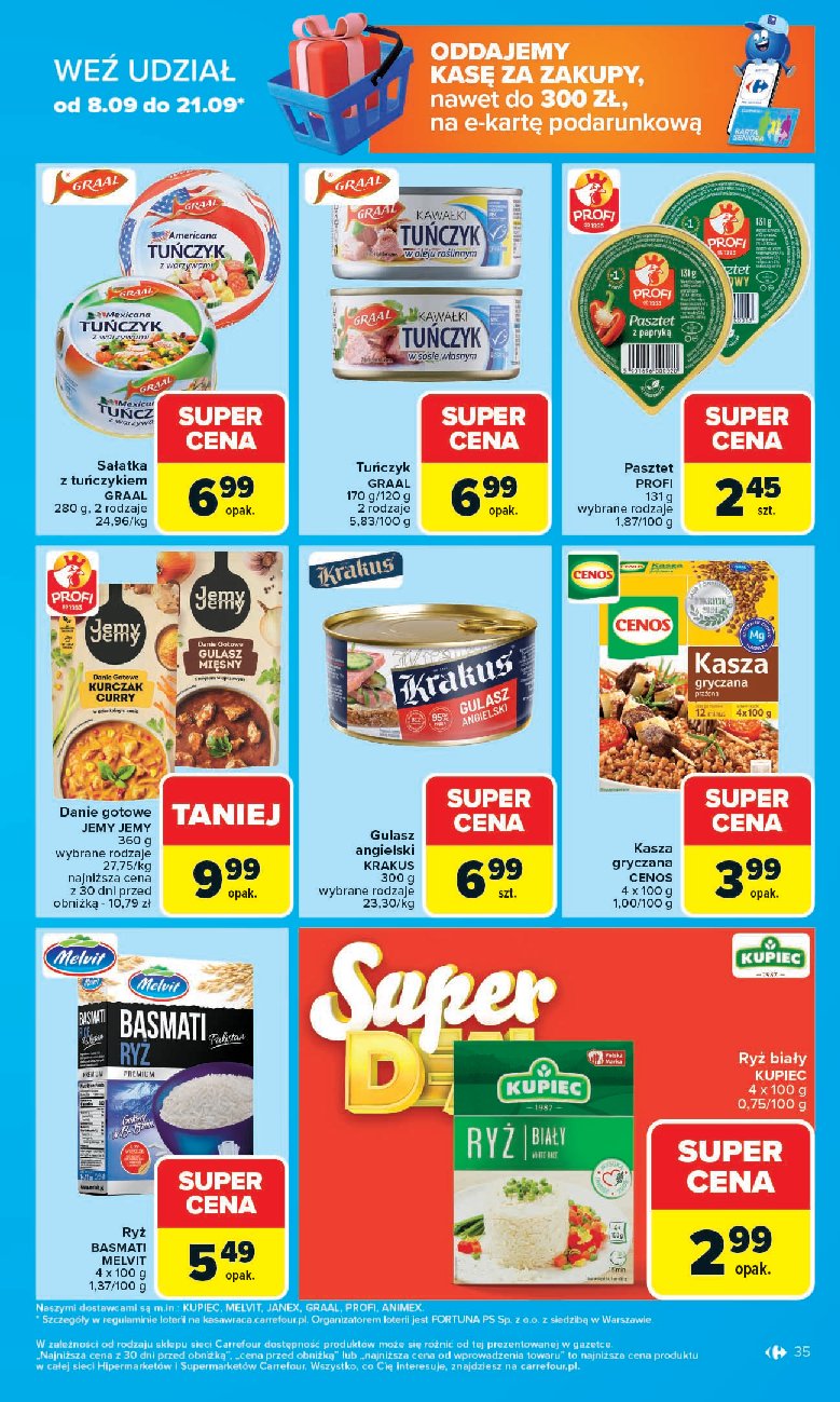 carrefour - Gazetka Carrefour - ważna od 08.09. do 13.09. - page: 35 carrefour - Gazetka Carrefour - ważna od 08.09. do 13.09. - page: 35
