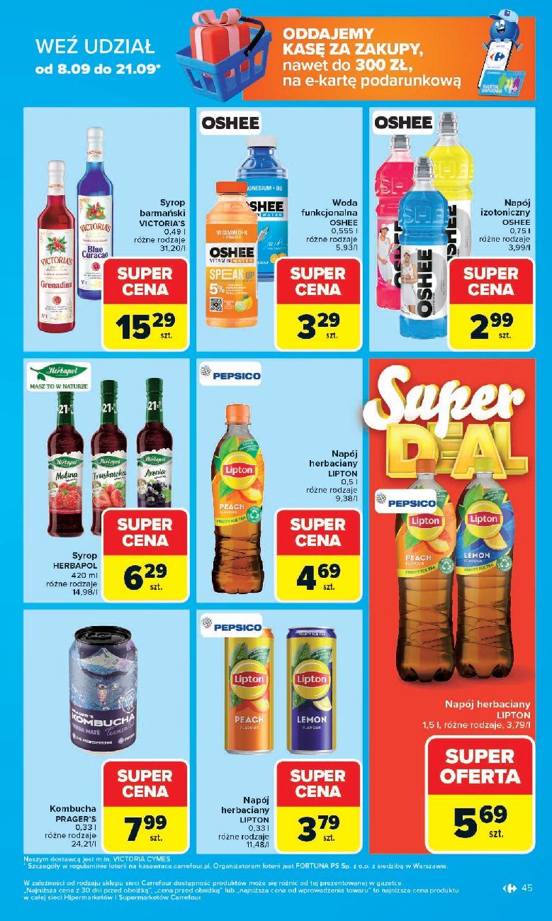 carrefour - Gazetka Carrefour - ważna od 08.09. do 13.09. - page: 45 carrefour - Gazetka Carrefour - ważna od 08.09. do 13.09. - page: 45