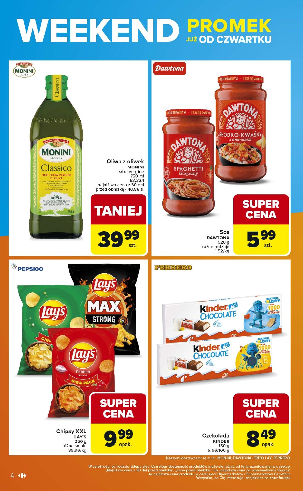 carrefour - Gazetka Carrefour - Weekend promek już od czwartku! - ważna od 11.09. do 13.09. - page: 4