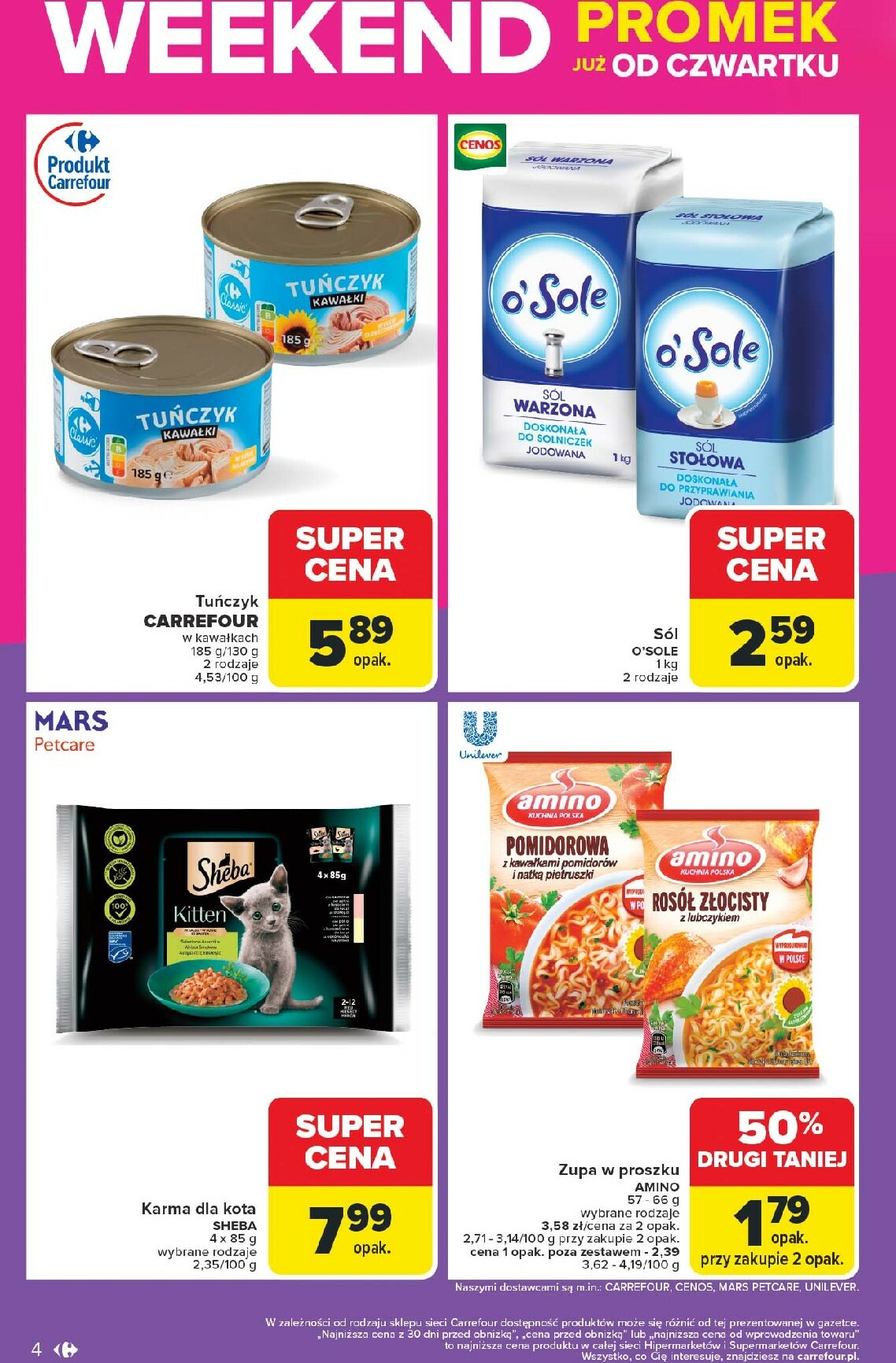 carrefour - Gazetka Carrefour - Weekend promek już od czwartku - ważna od 02.10. do 04.10. - page: 4