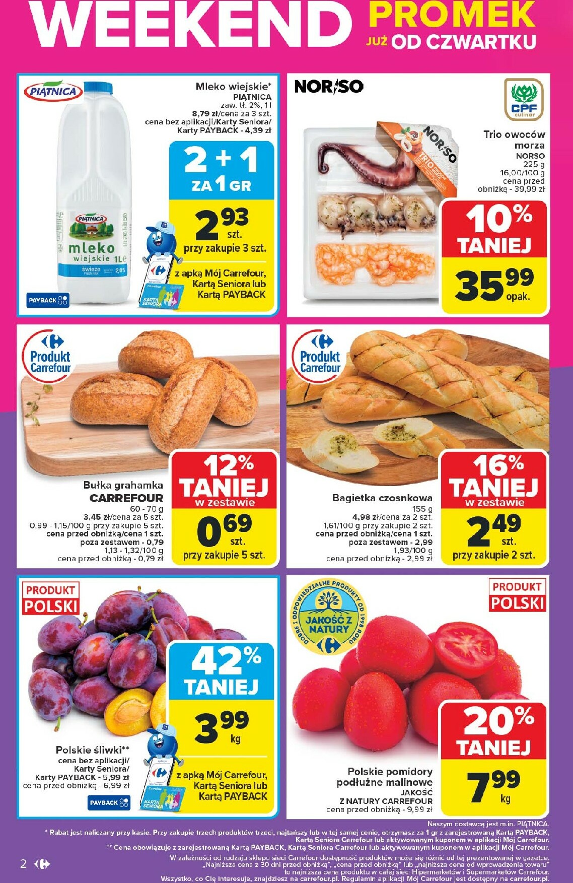 carrefour - Gazetka Carrefour - Weekend promek już od czwartku - ważna od 02.10. do 04.10. - page: 2