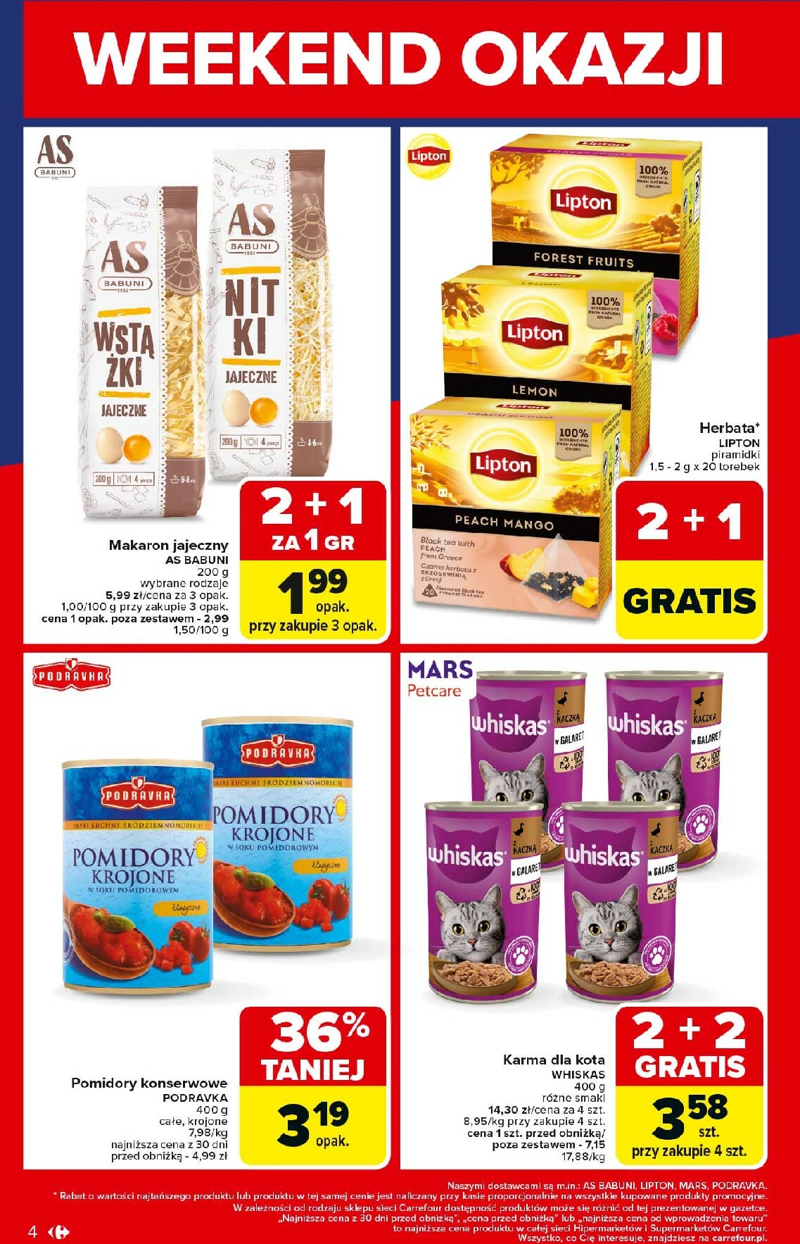 carrefour - Gazetka Carrefour - Weekend okazji już od czwartku - ważna od 23.10. do 25.10. - page: 4