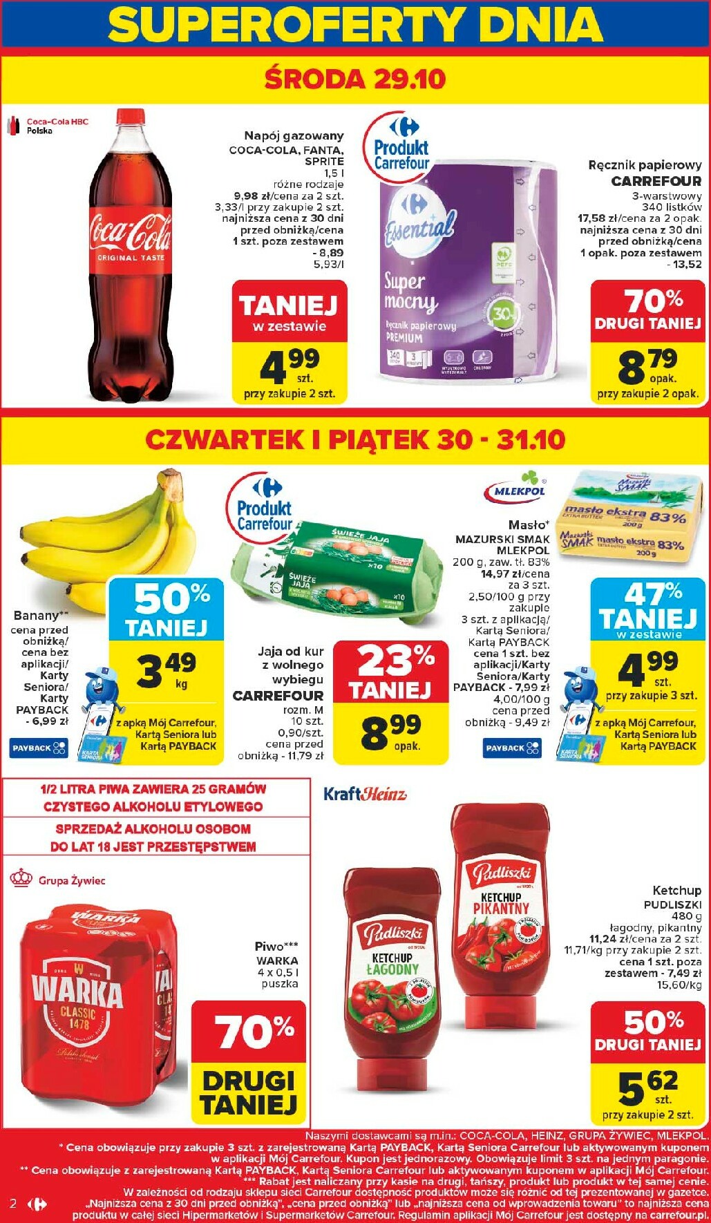 carrefour - Gazetka Carrefour - Zmieniliśmy się dla Ciebie Poznań - ważna od 27.10. do 31.10. - page: 4 carrefour - Gazetka Carrefour - Zmieniliśmy się dla Ciebie Poznań - ważna od 27.10. do 31.10. - page: 4