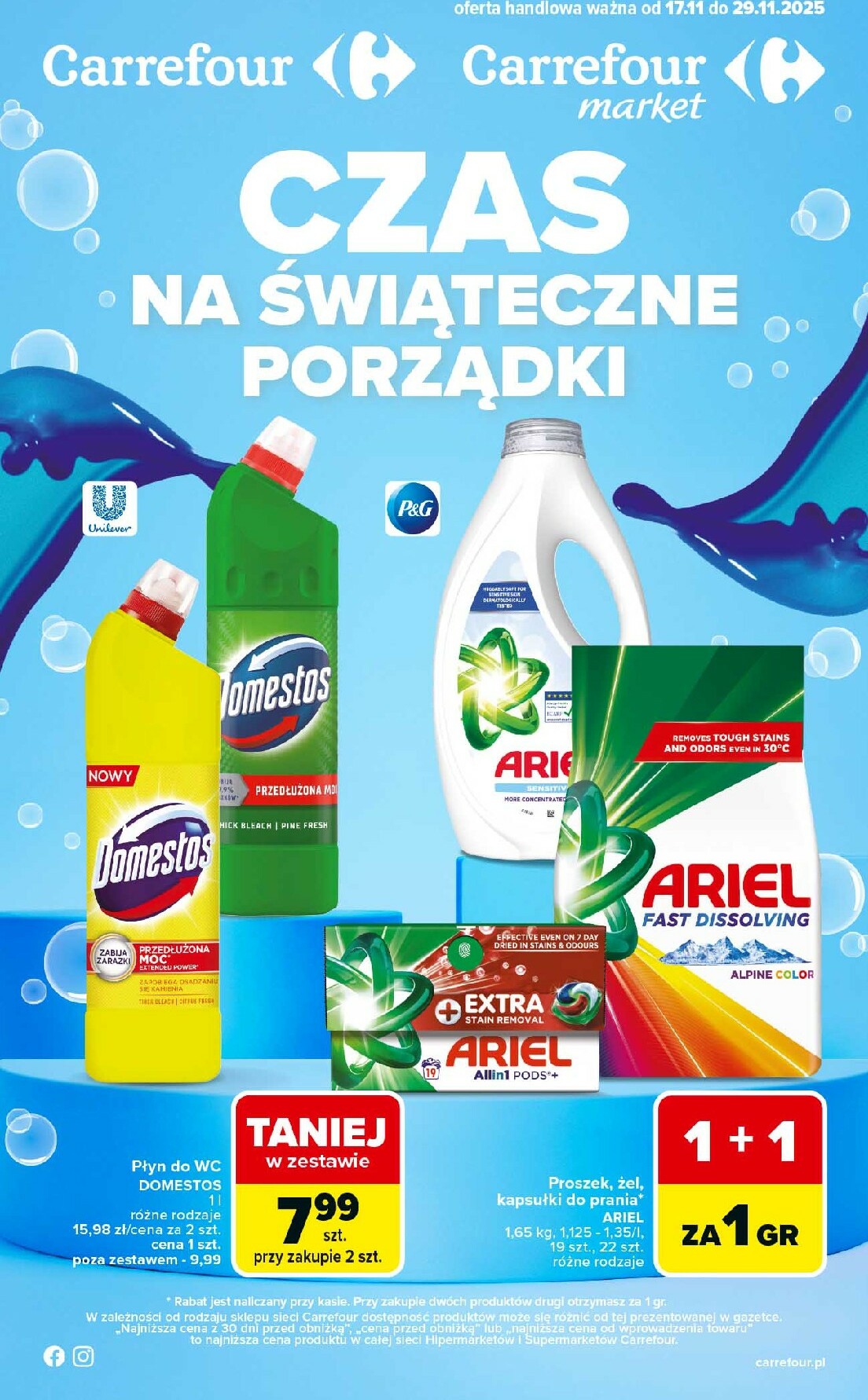 carrefour - Gazetka Carrefour - Czas na świąteczne porządki od poniedziałku - ważna od 17.11. do 29.11.