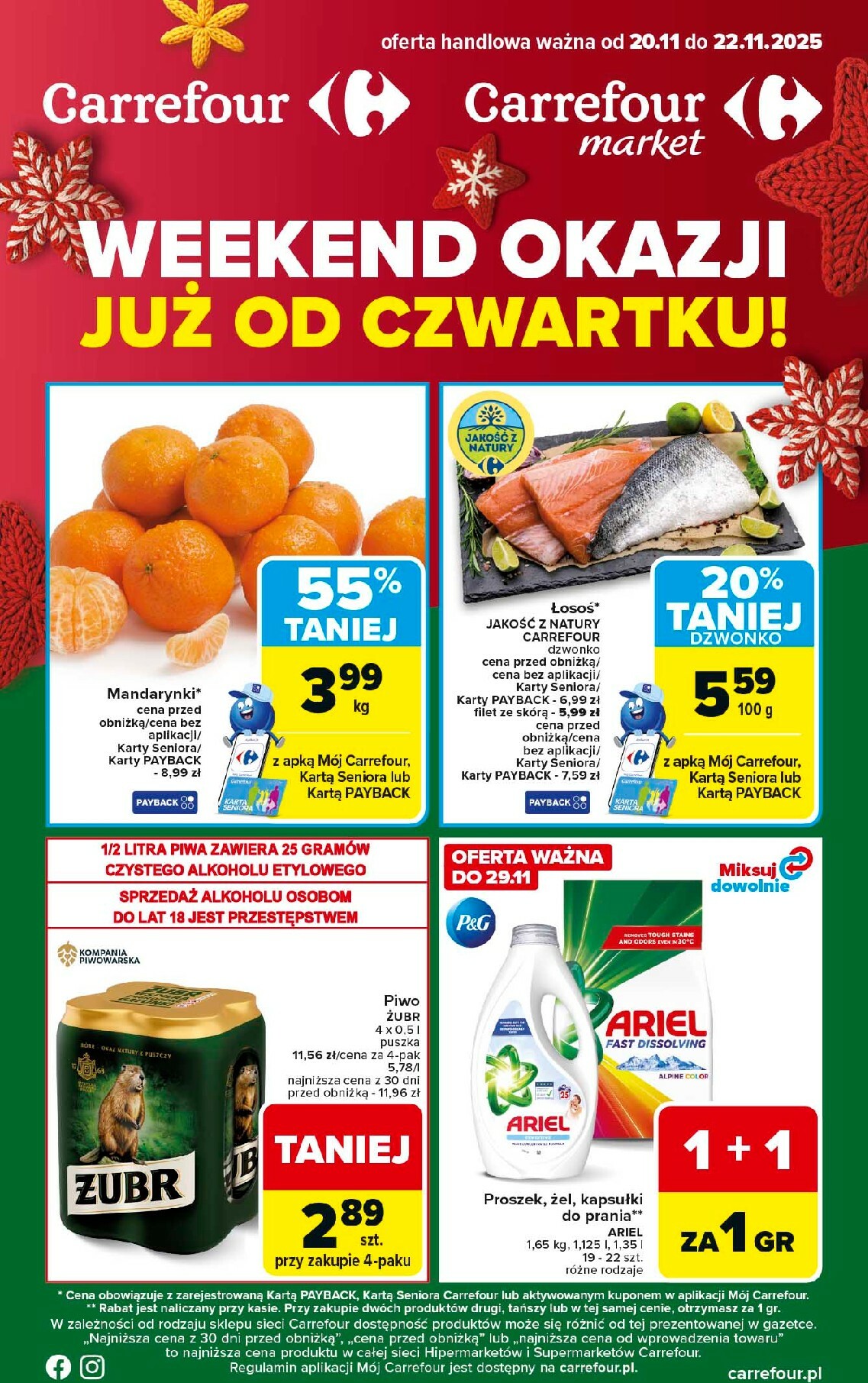 carrefour - Gazetka Carrefour - Weekend okazji już od czwartku - ważna od 20.11. do 22.11.