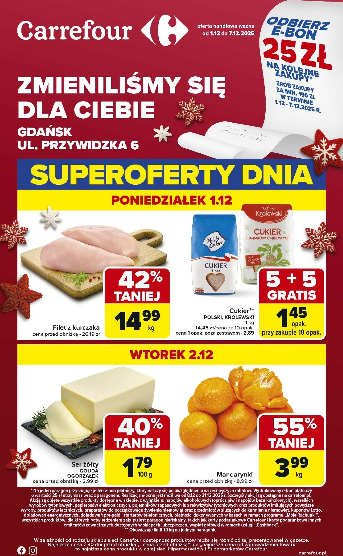 carrefour - Gazetka Carrefour - Zmieniliśmy się dla Ciebie - ważna od 01.12. do 07.12.
