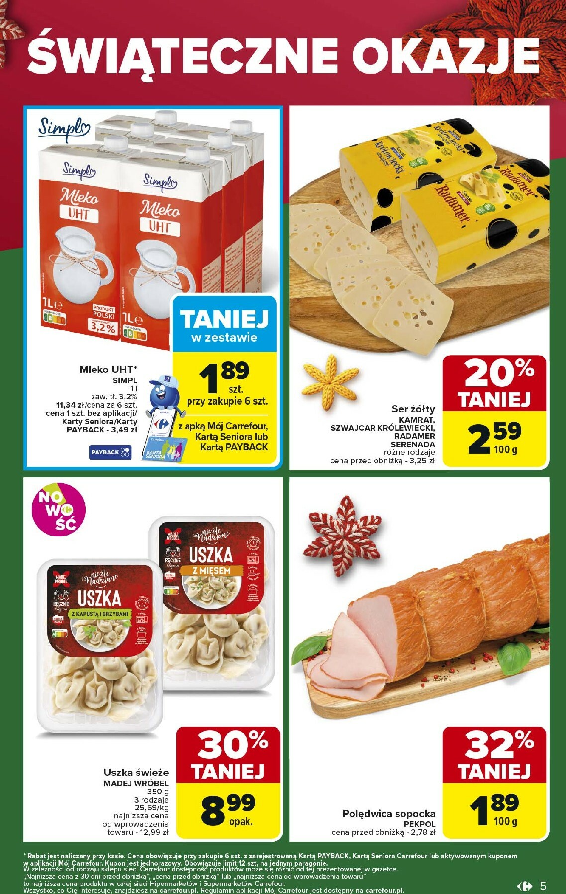 carrefour - Gazetka Carrefour - Świąteczne okazje od czwartku - ważna od 18.12. do 20.12. - page: 5