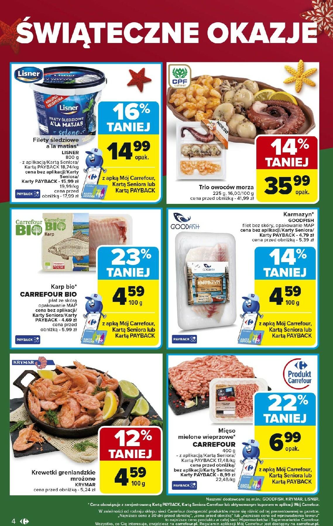 carrefour - Gazetka Carrefour - Świąteczne okazje od czwartku - ważna od 18.12. do 20.12. - page: 4