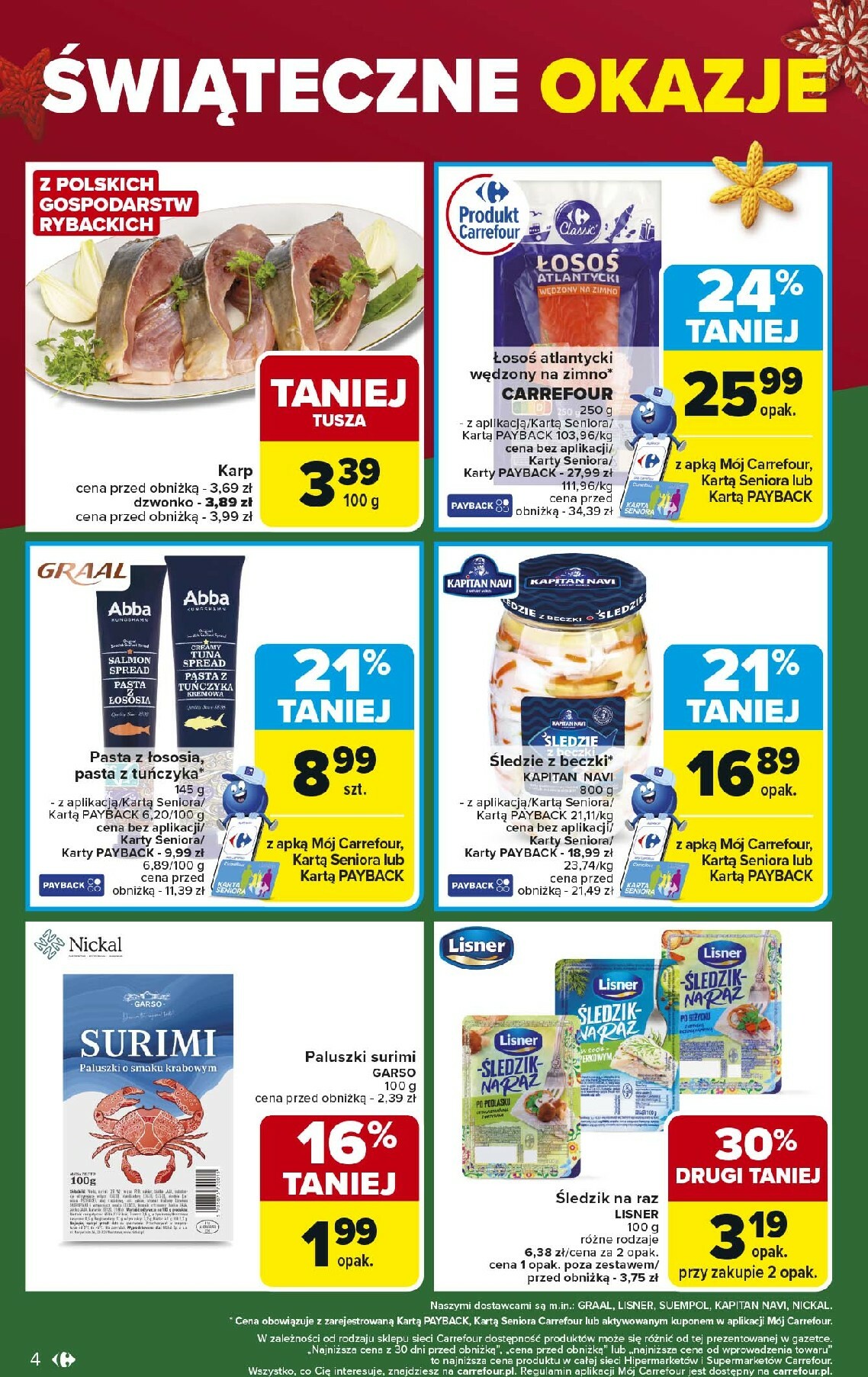 carrefour - Gazetka Carrefour - Świąteczne okazje od niedzieli! - ważna od 21.12. do 23.12. - page: 4