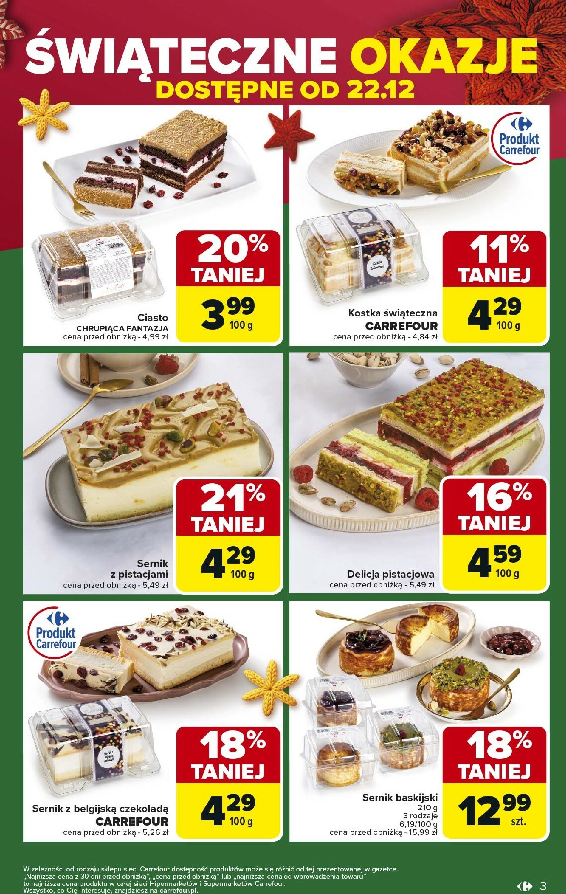 carrefour - Gazetka Carrefour - Świąteczne okazje od niedzieli! - ważna od 21.12. do 23.12. - page: 3
