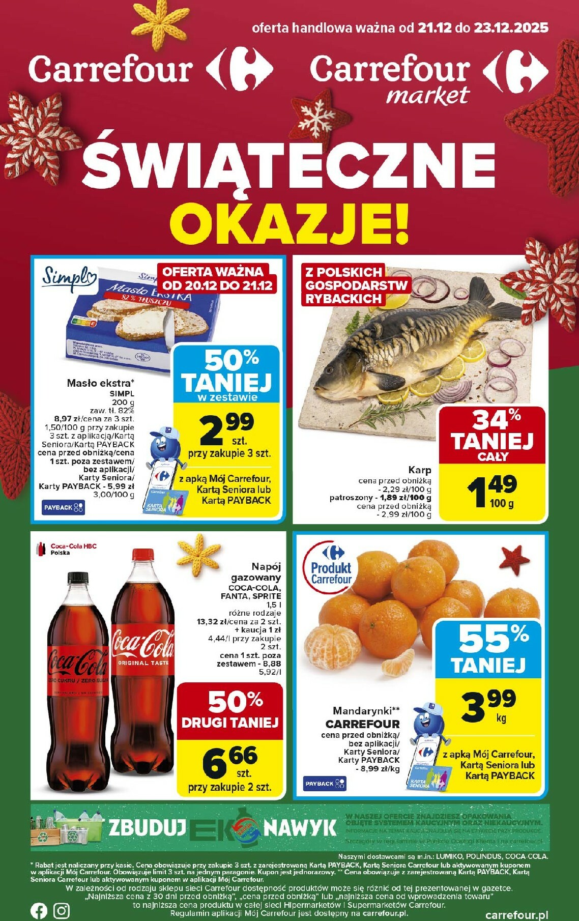 carrefour - Gazetka Carrefour - Świąteczne okazje od niedzieli! - ważna od 21.12. do 23.12.