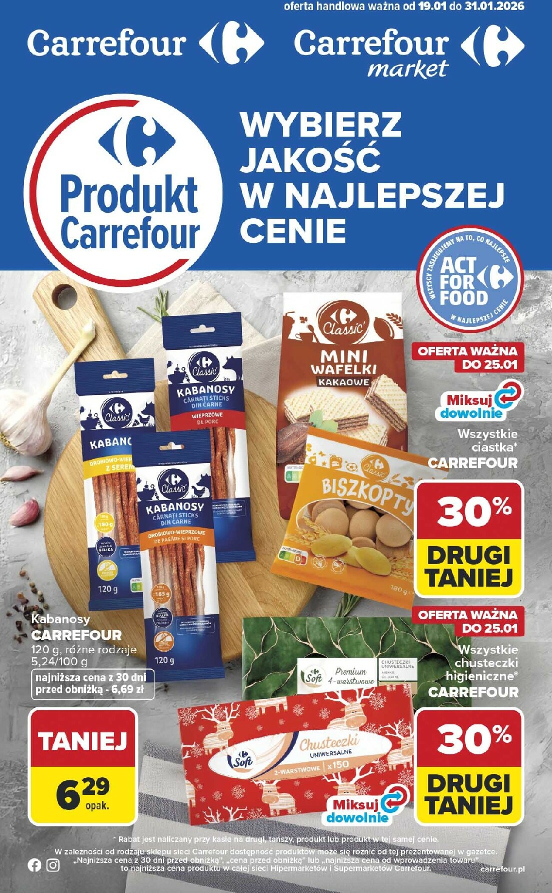 carrefour - Gazetka Carrefour - Produkt Carrefour od poniedziałku! - ważna od 19.01. do 31.01.