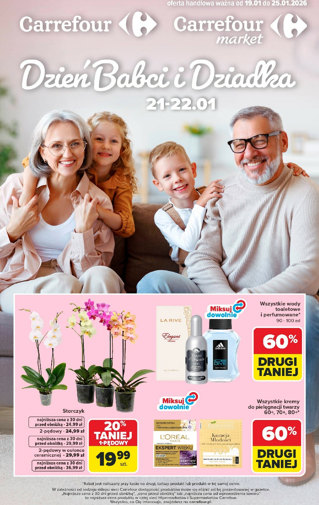 carrefour - Gazetka Carrefour - Dzień Babci i Dziadka - ważna od 19.01. do 25.01.