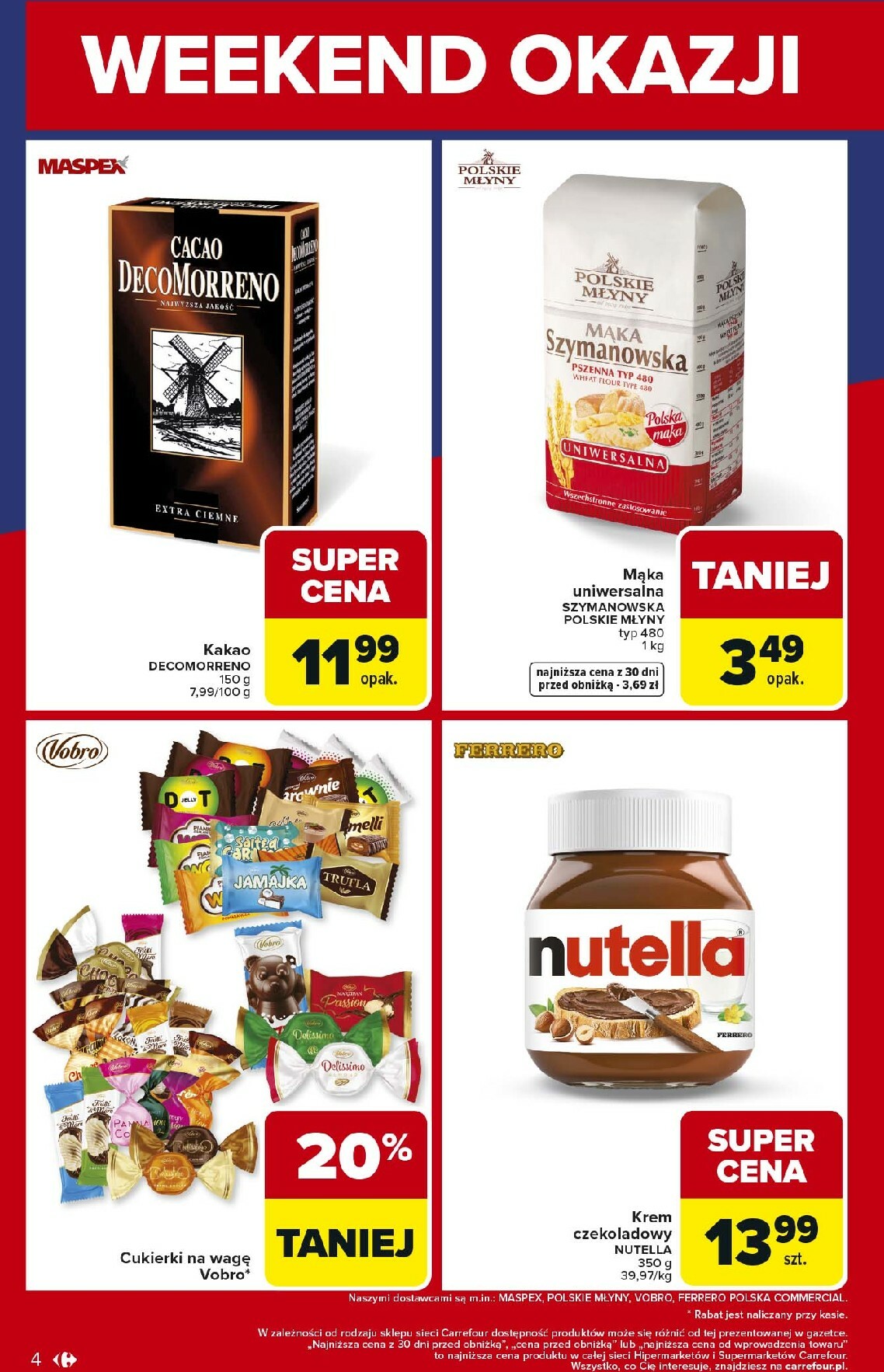 carrefour - Gazetka Carrefour - Weekend okazji już od czwartku! - ważna od 15.01. do 17.01. - page: 4
