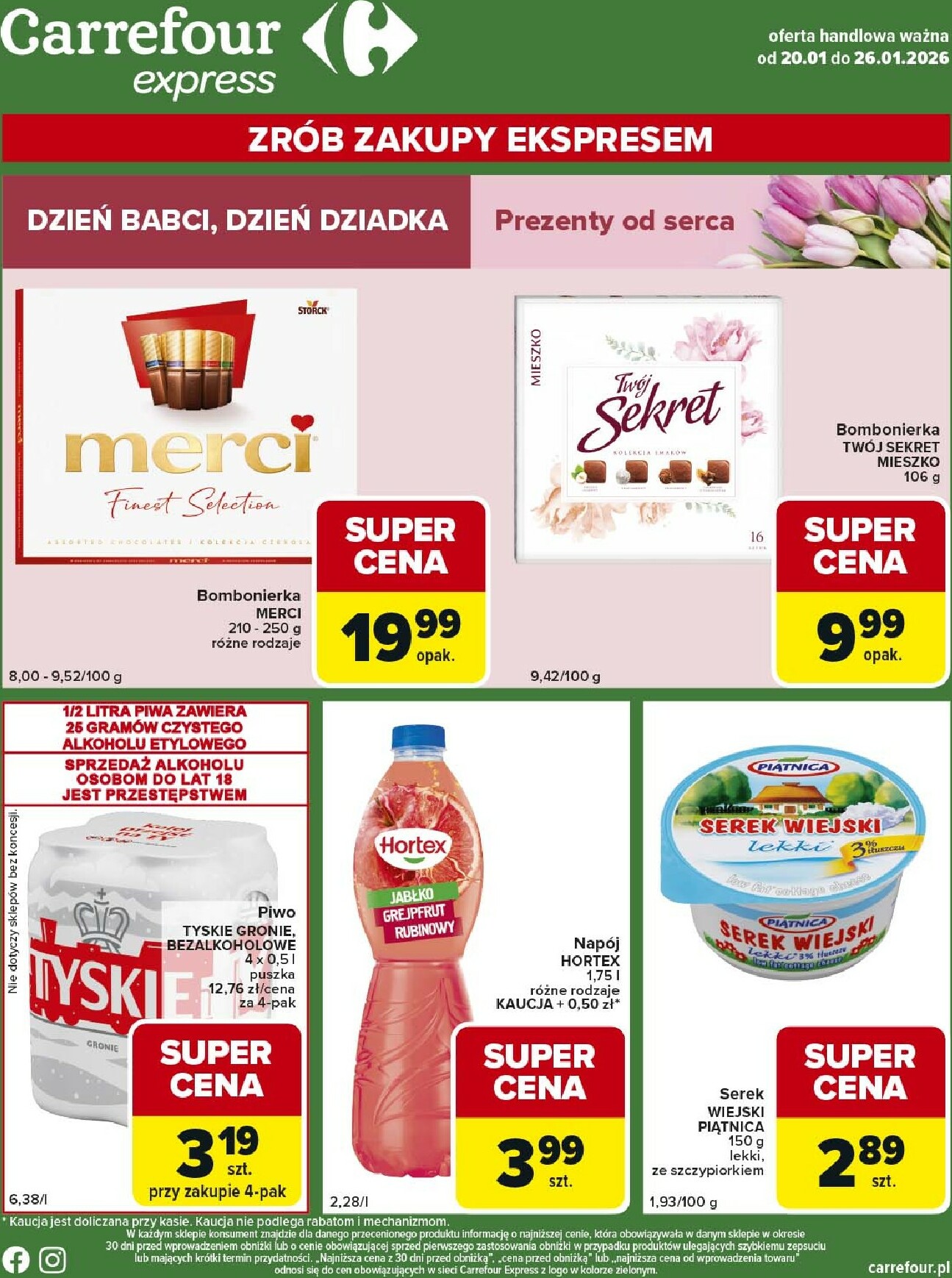 carrefour - Gazetka Carrefour - Express 1 - ważna od 20.01. do 26.01.