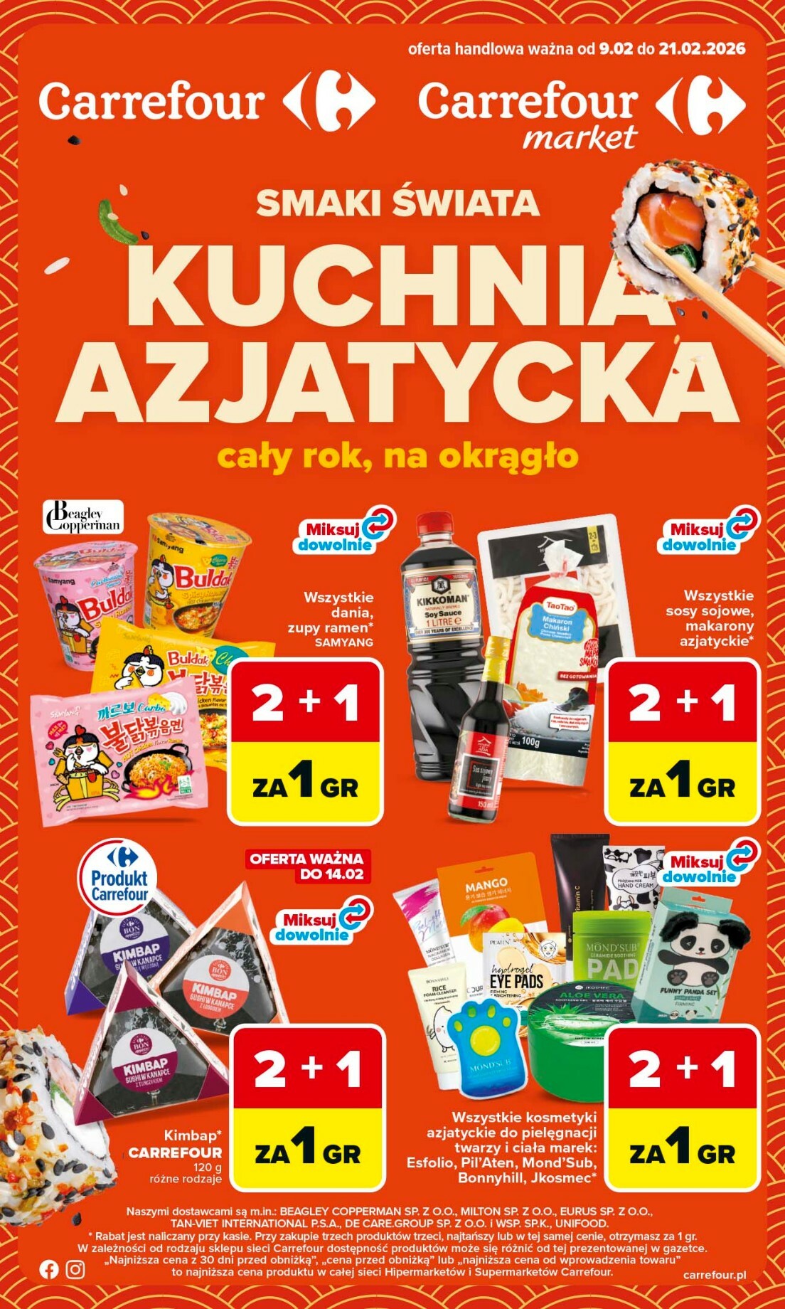 carrefour - Gazetka Carrefour - Kuchnia azjatycka - ważna od 09.02.2026 do 21.02.2026