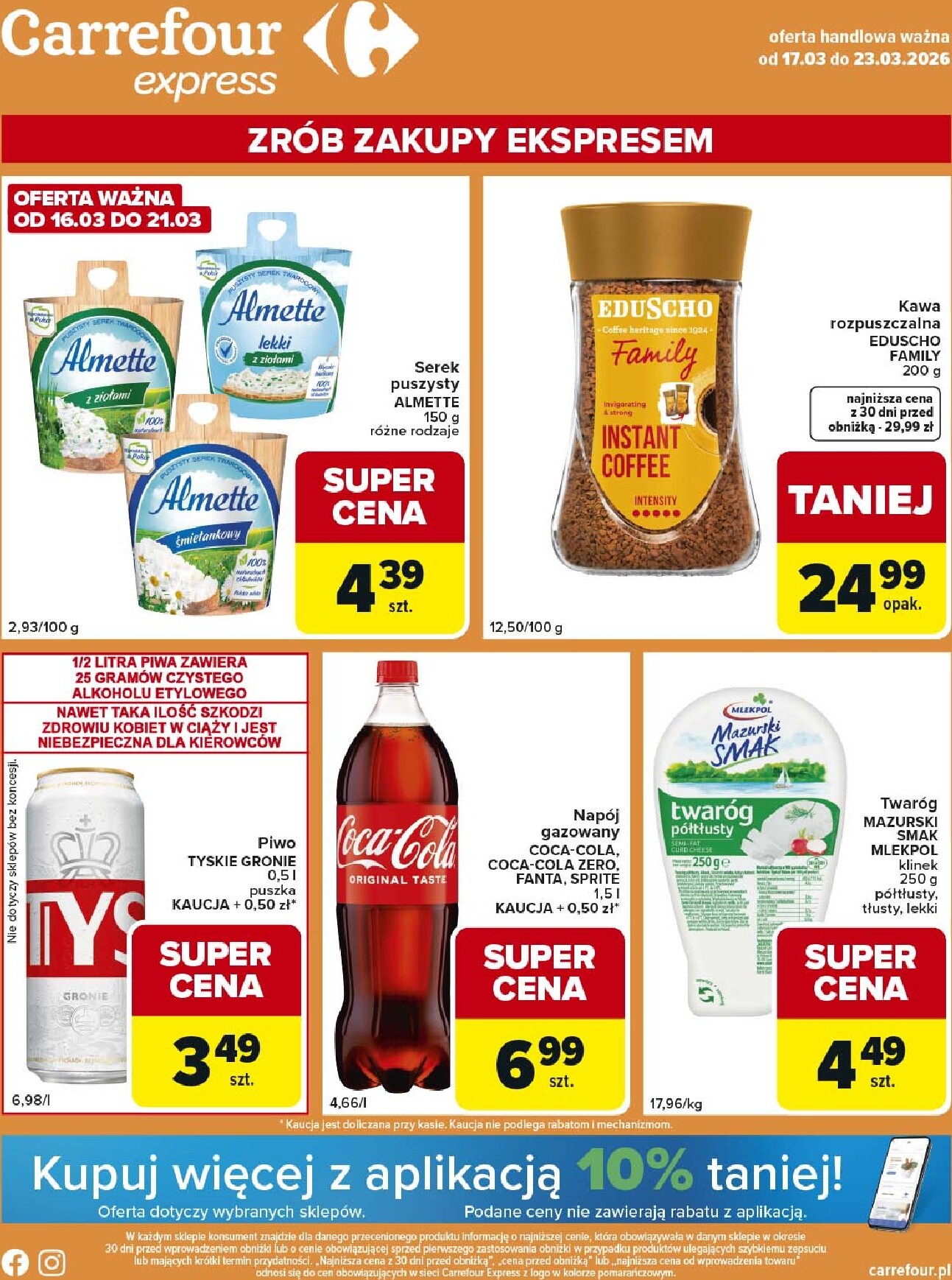 carrefour - Gazetka Carrefour - Express 1 - ważna od 17.03.2026 do 23.03.2026