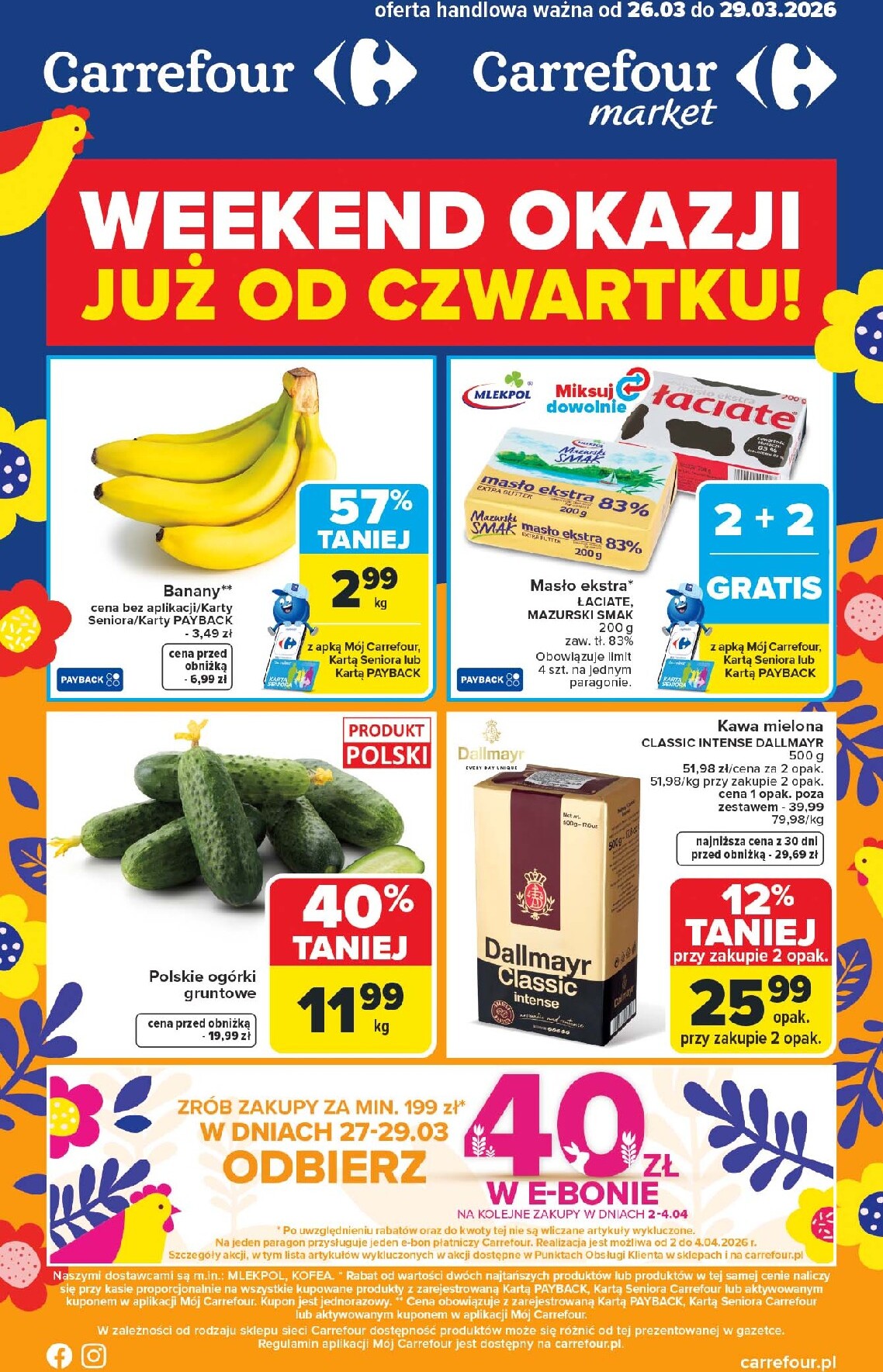 carrefour - Gazetka Carrefour - Weekend promek już od czwartku - ważna od 26.03.2026 do 29.03.2026 - page: 1