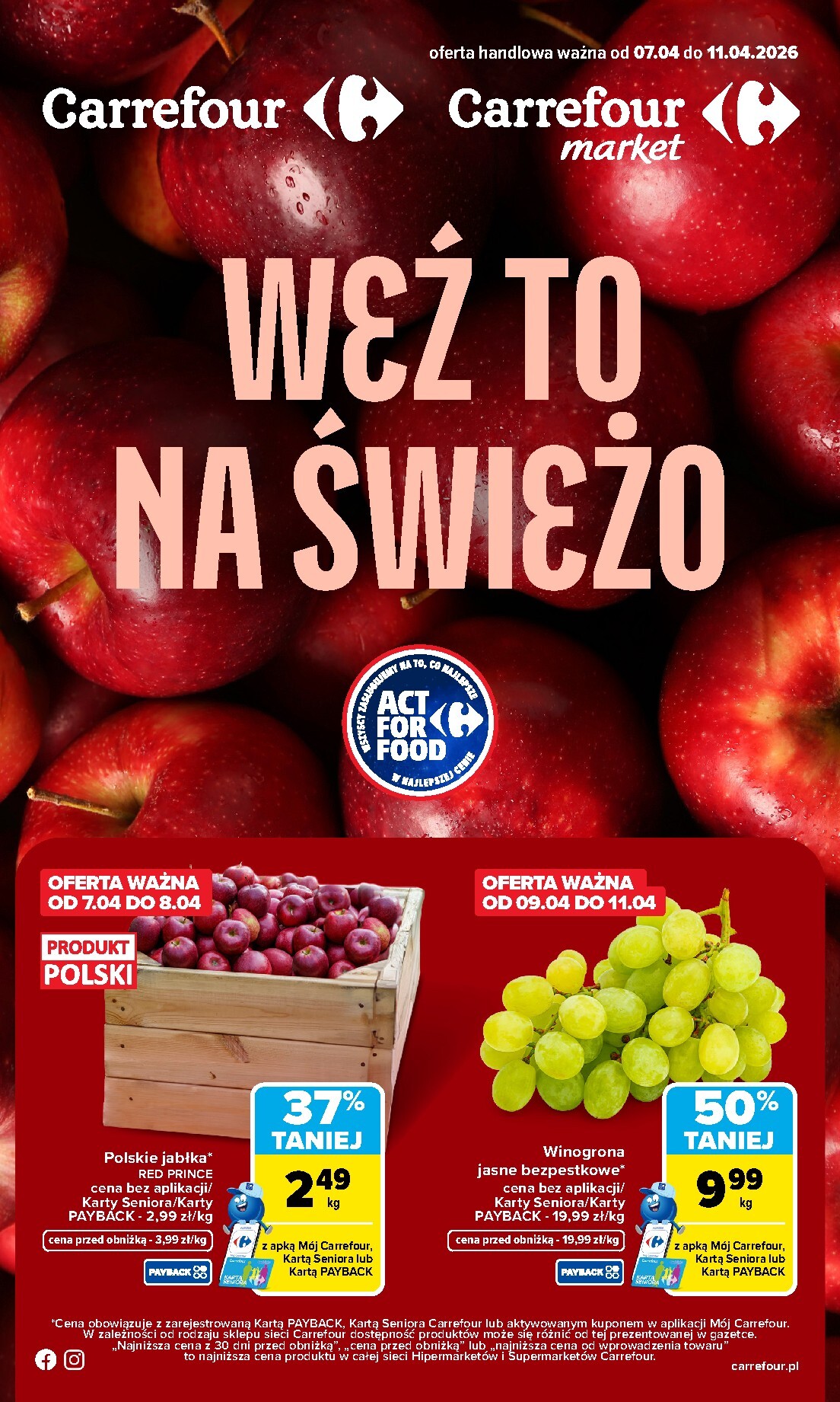 carrefour - Gazetka Carrefour - Świeże - ważna od 07.04.2026 do 11.04.2026