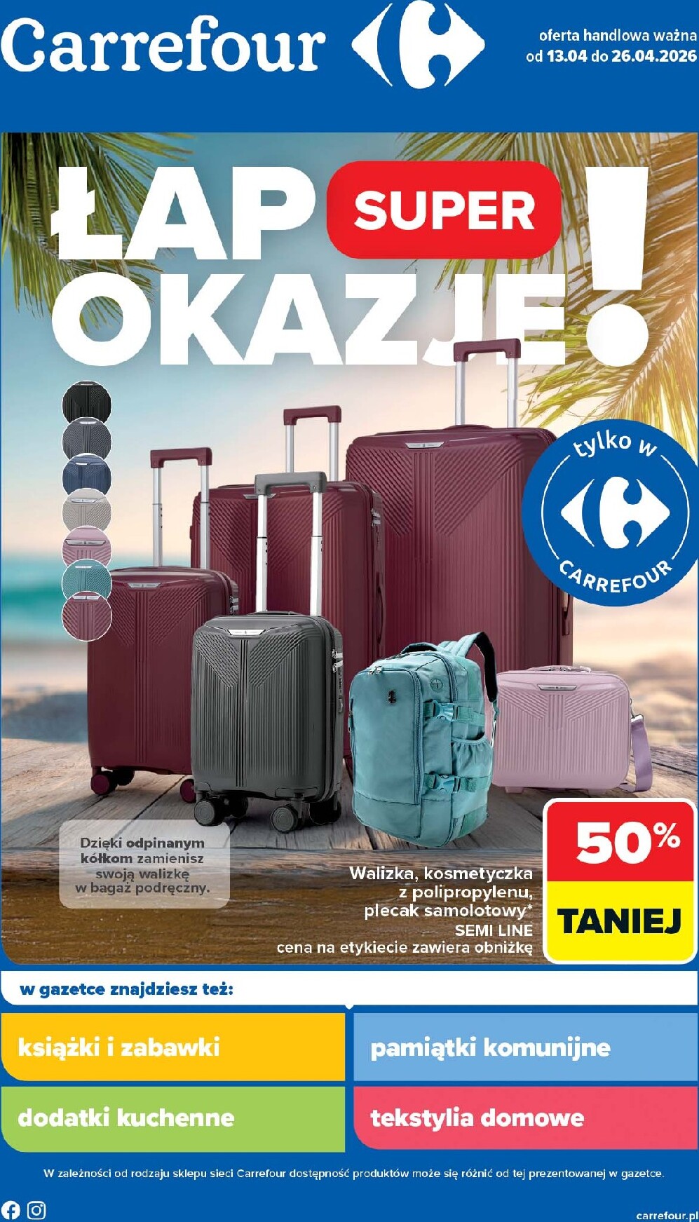 carrefour - Nowa gazetka Carrefour - Łap super okazje ważna od 13.04.2026 do 26.04.2026