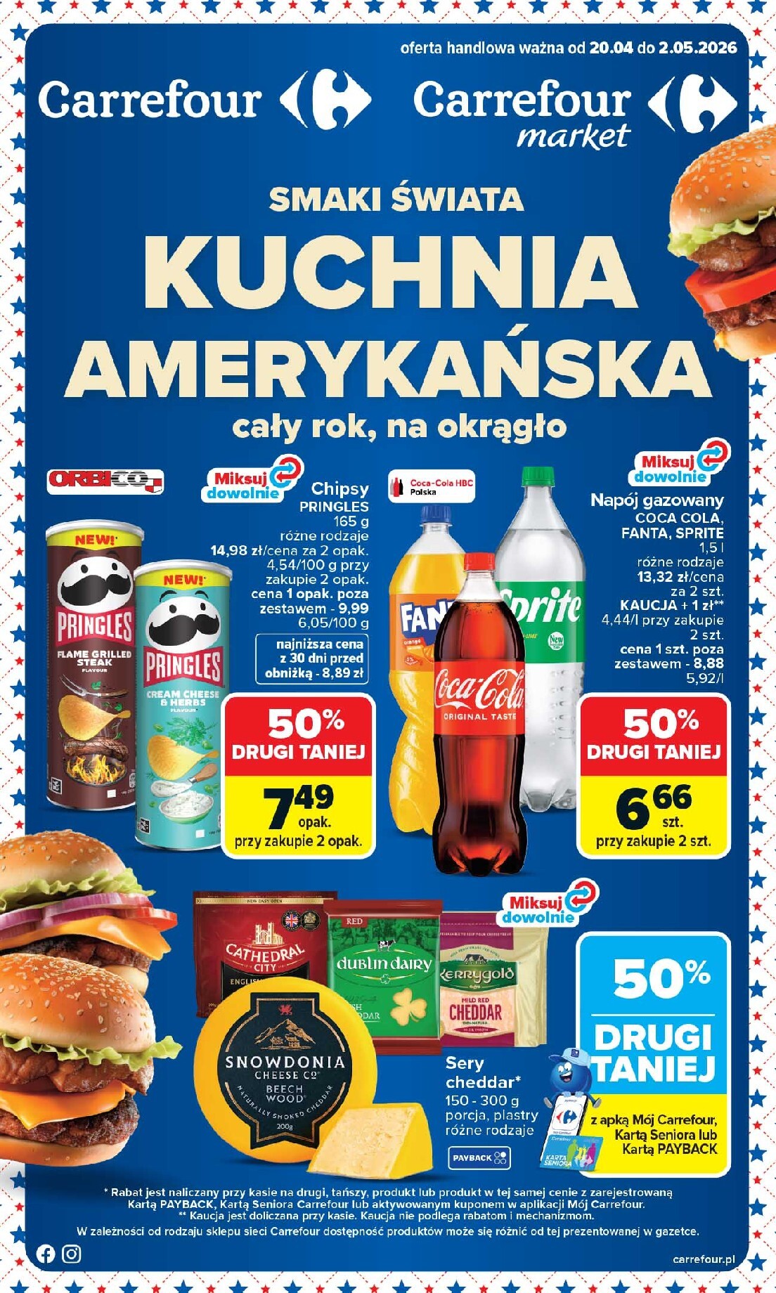 carrefour - Nowa gazetka Carrefour - Kuchnia amerykańska ważna od 20.04.2026 do 02.05.2026