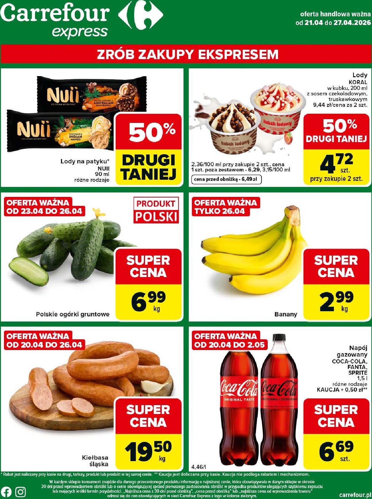 carrefour - Nowa gazetka Carrefour - Express 2 ważna od 21.04.2026 do 27.04.2026