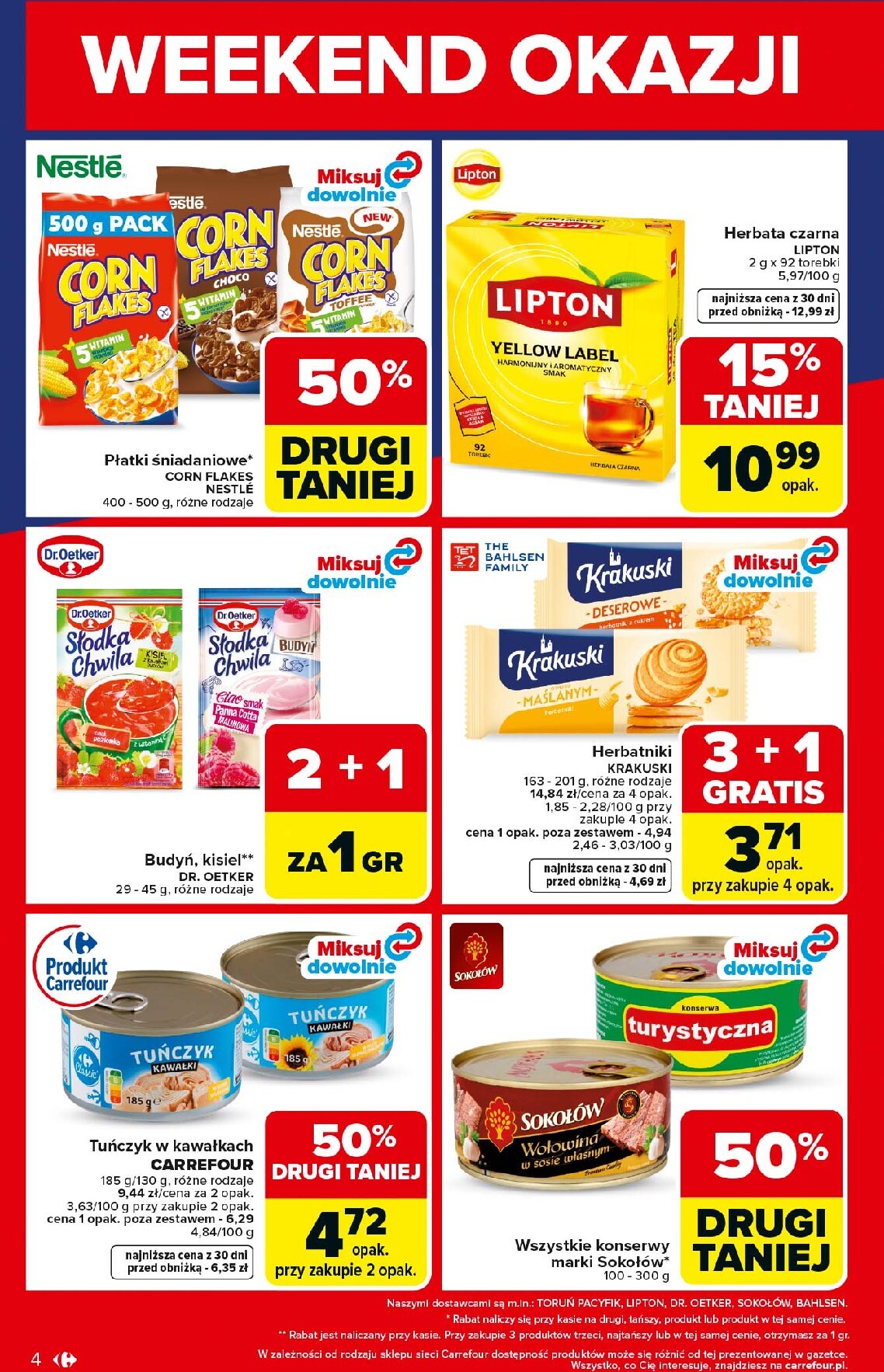carrefour - Nowa gazetka Carrefour - Weekend promek już od czwartku ważna od 23.04.2026 do 26.04.2026 - page: 4