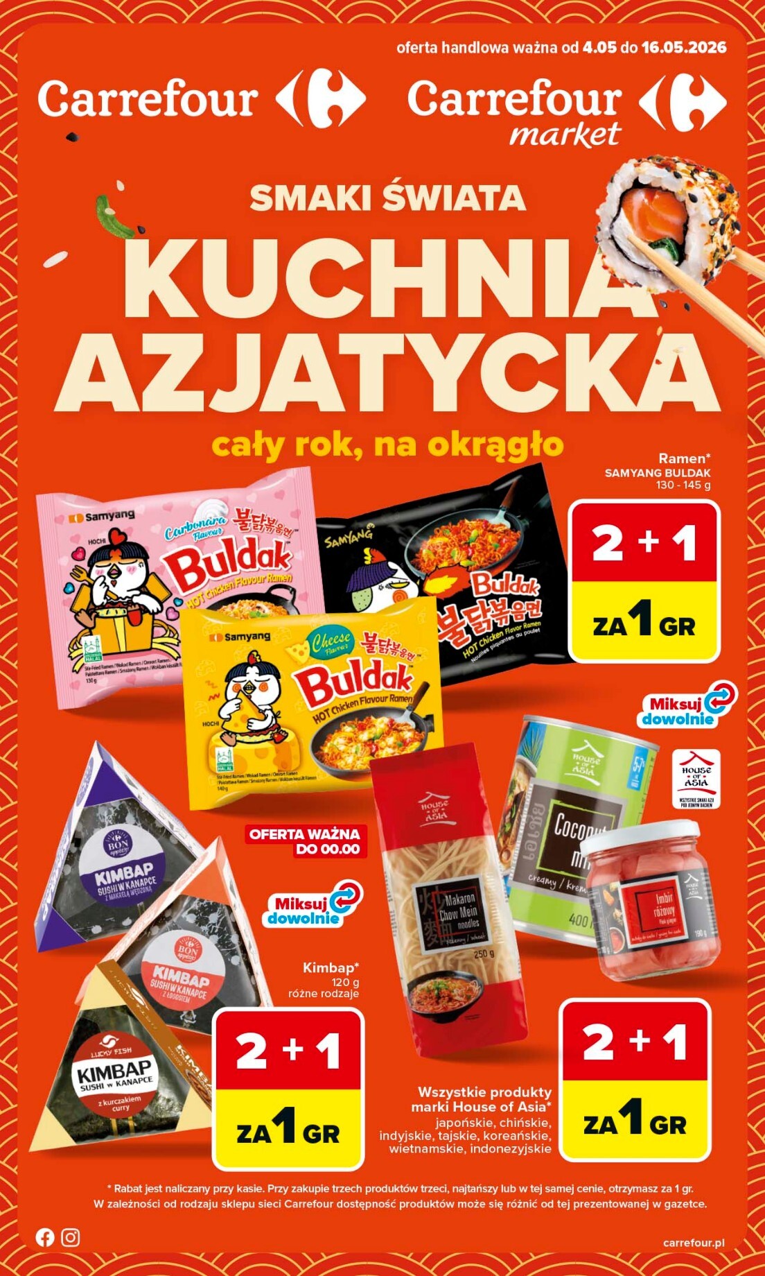 carrefour - Nowa gazetka Carrefour - Kuchnia azjatycka ważna od 04.05.2026 do 16.05.2026