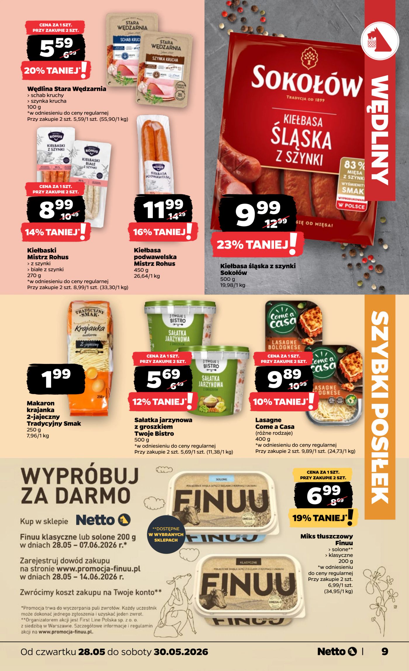 netto - Nowa gazetka Netto - Food ważna od 28.05.2026 do 30.05.2026 - page: 9