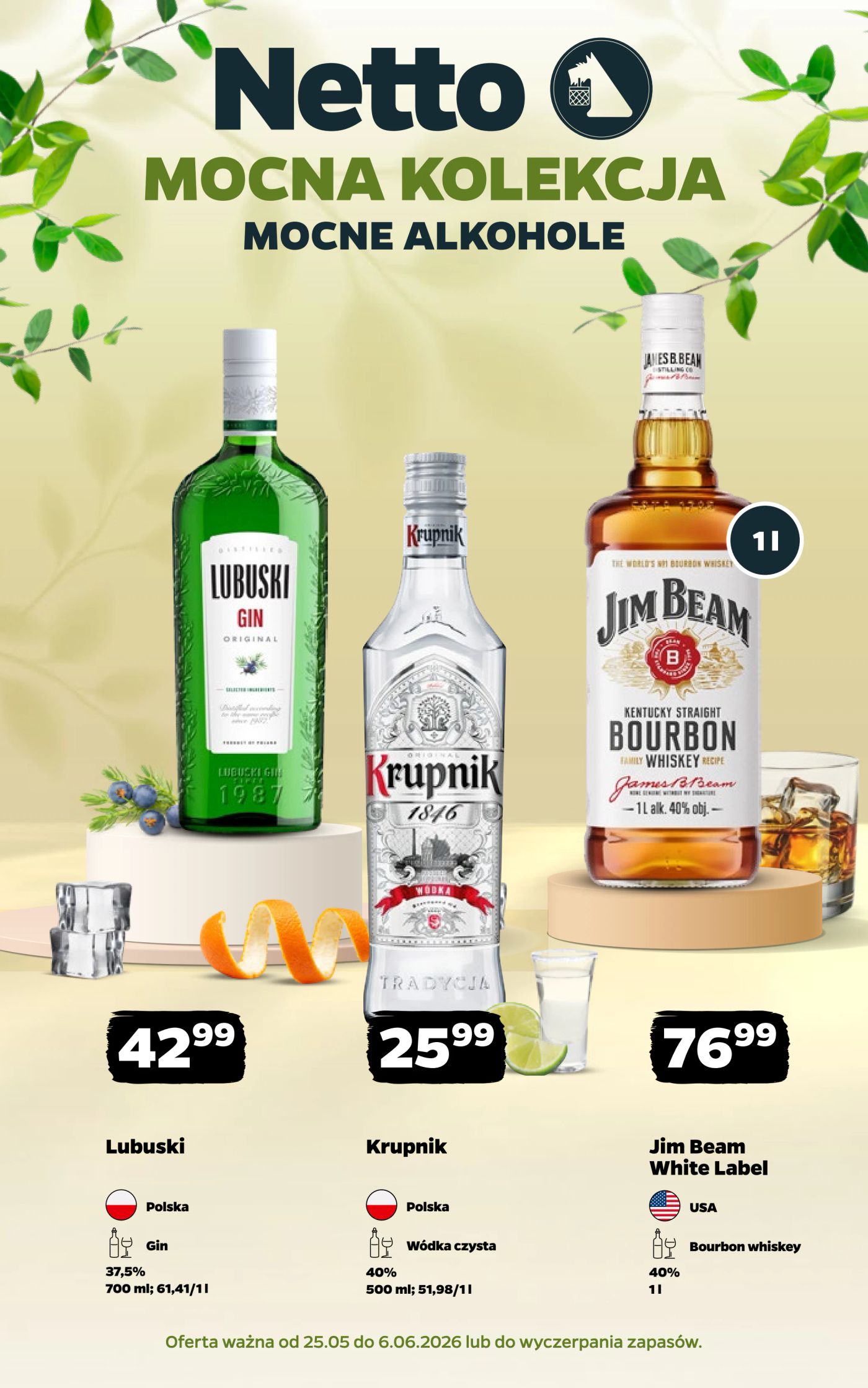 netto - Aktualna gazetka Netto - Mocne alkohole ważna od 25.05.2026 do 06.06.2026