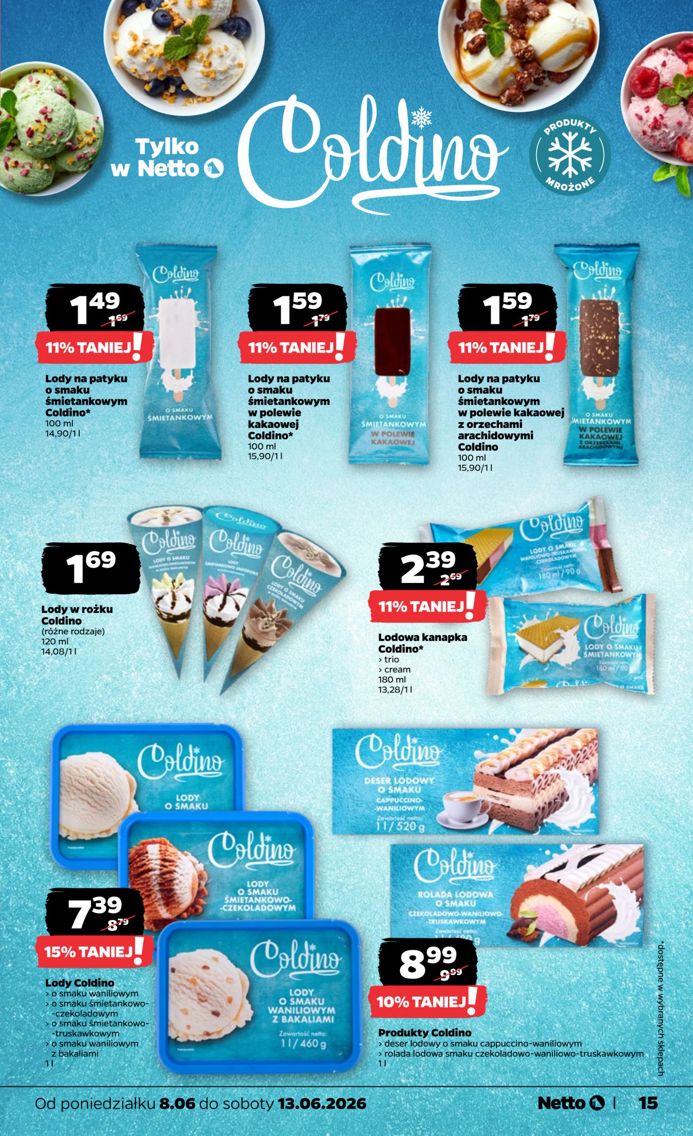 netto - Nowa gazetka Netto - Food ważna od 08.06.2026 do 13.06.2026 - page: 15