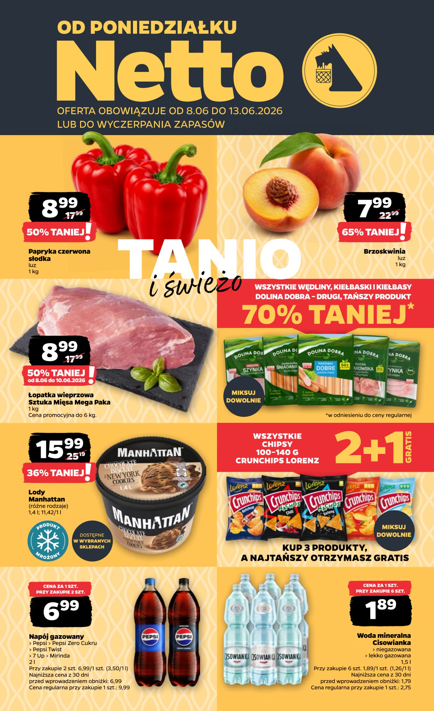 netto - Nowa gazetka Netto - Food ważna od 08.06.2026 do 13.06.2026 - page: 1