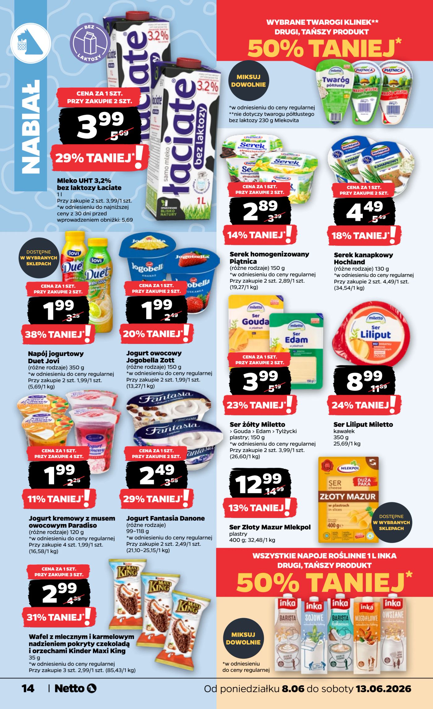 netto - Nowa gazetka Netto - Food ważna od 08.06.2026 do 13.06.2026 - page: 14