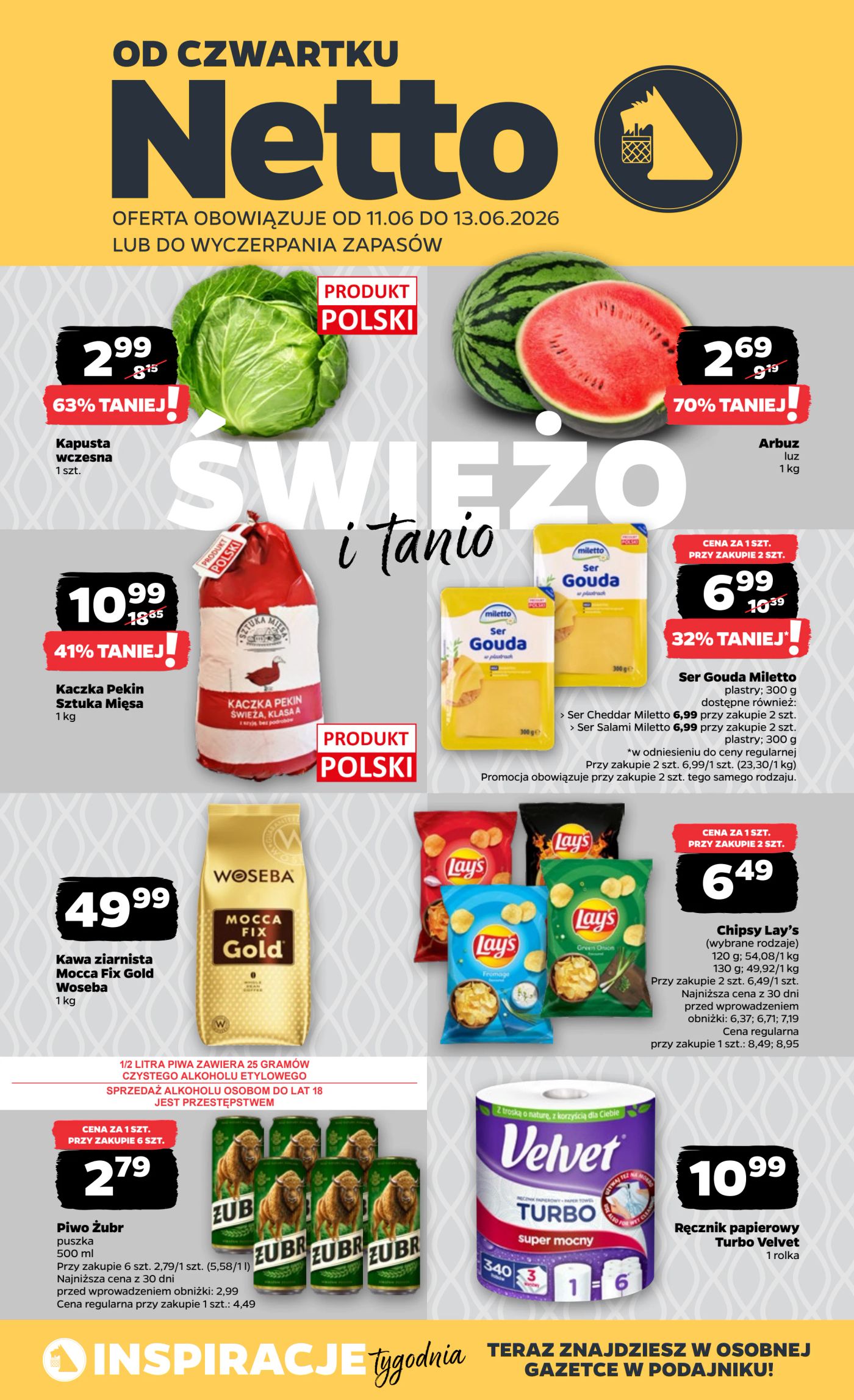 netto - Nowa gazetka Netto - Food ważna od 11.06.2026 do 13.06.2026