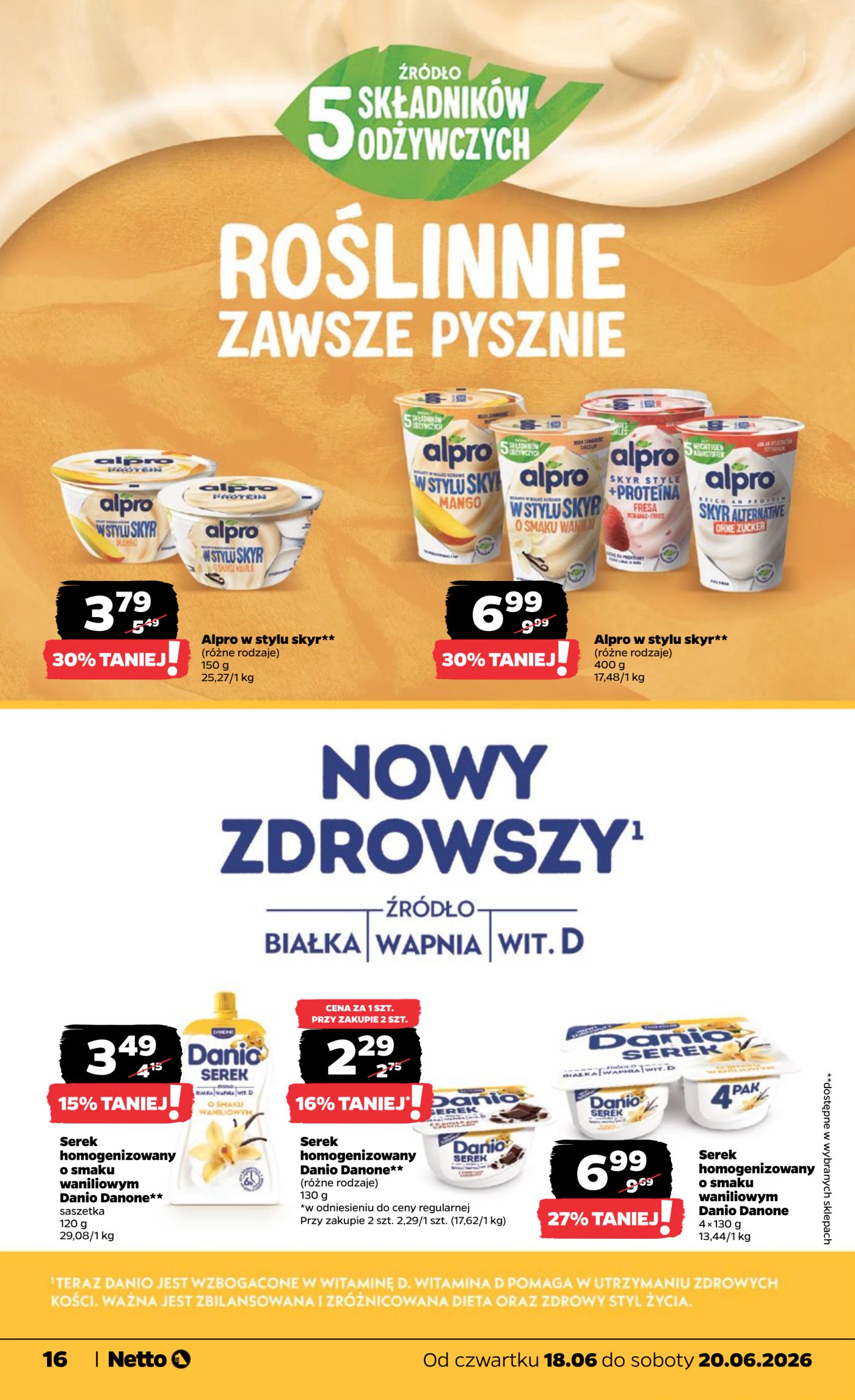 netto - Nowa gazetka Netto - Food ważna od 18.06.2026 do 20.06.2026 - page: 16