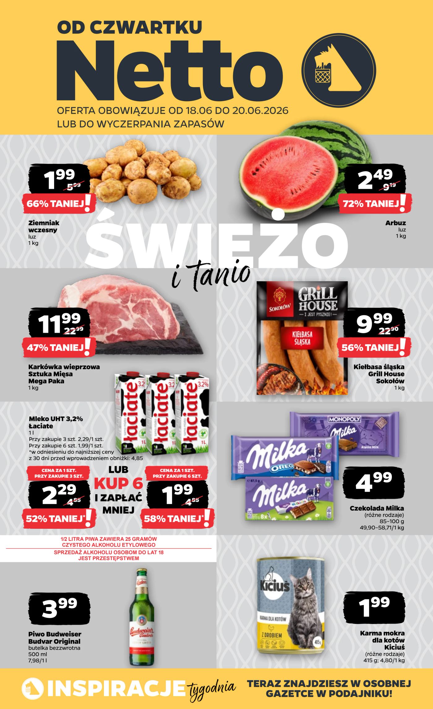 netto - Nowa gazetka Netto - Food ważna od 18.06.2026 do 20.06.2026