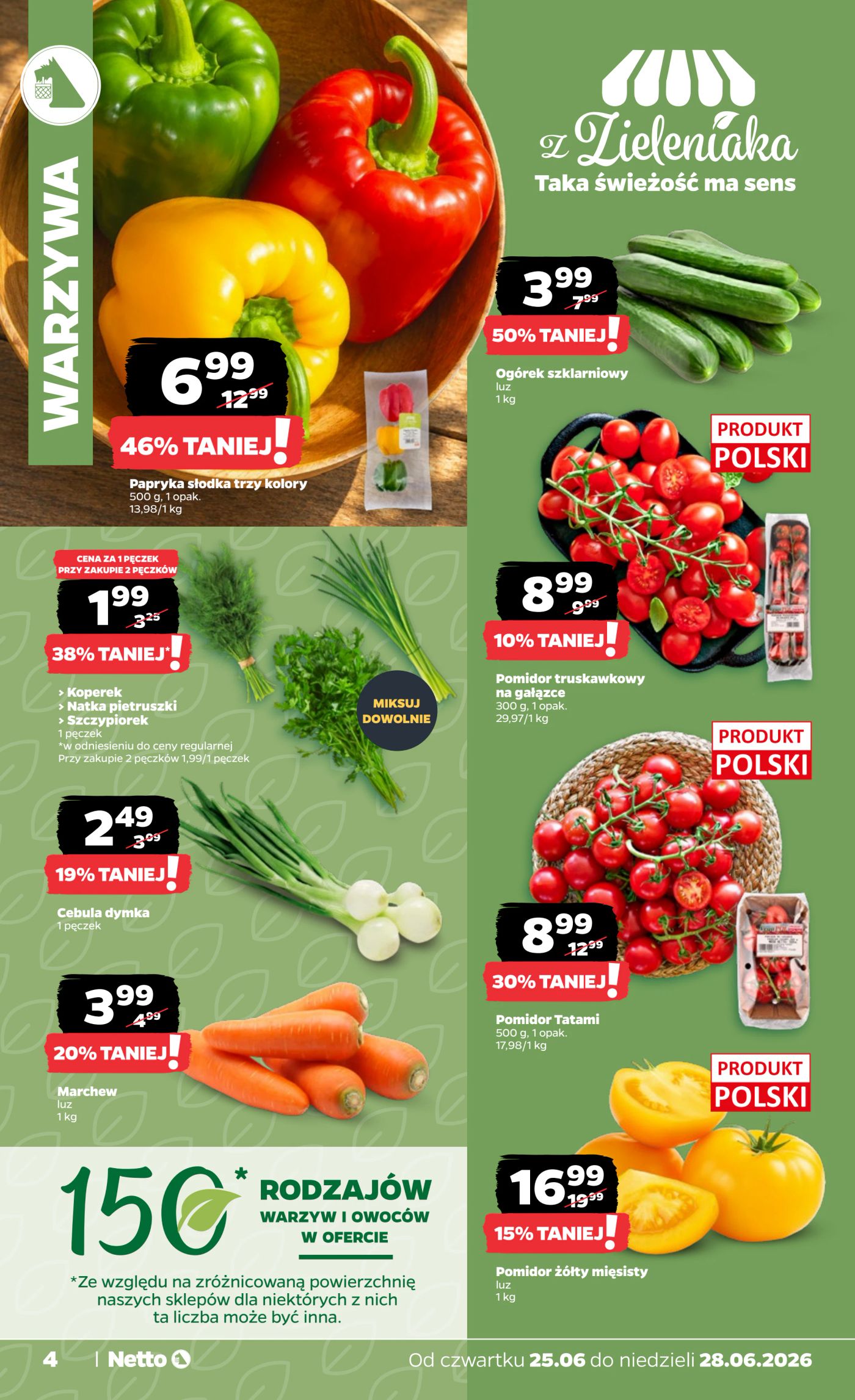 netto - Nowa gazetka Netto - Świeżo i Tanio ważna od 25.06.2026 do 28.06.2026 - page: 4