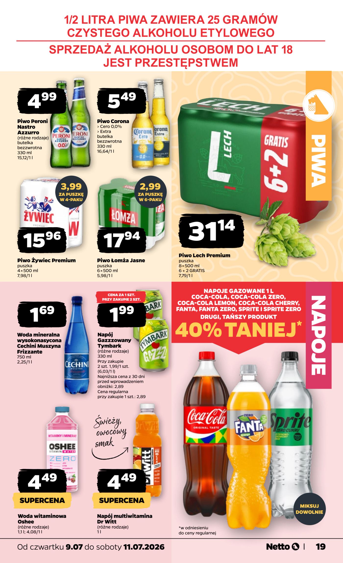 netto - Nowa gazetka Netto ważna od 09.07.2026 do 11.07.2026 - page: 19