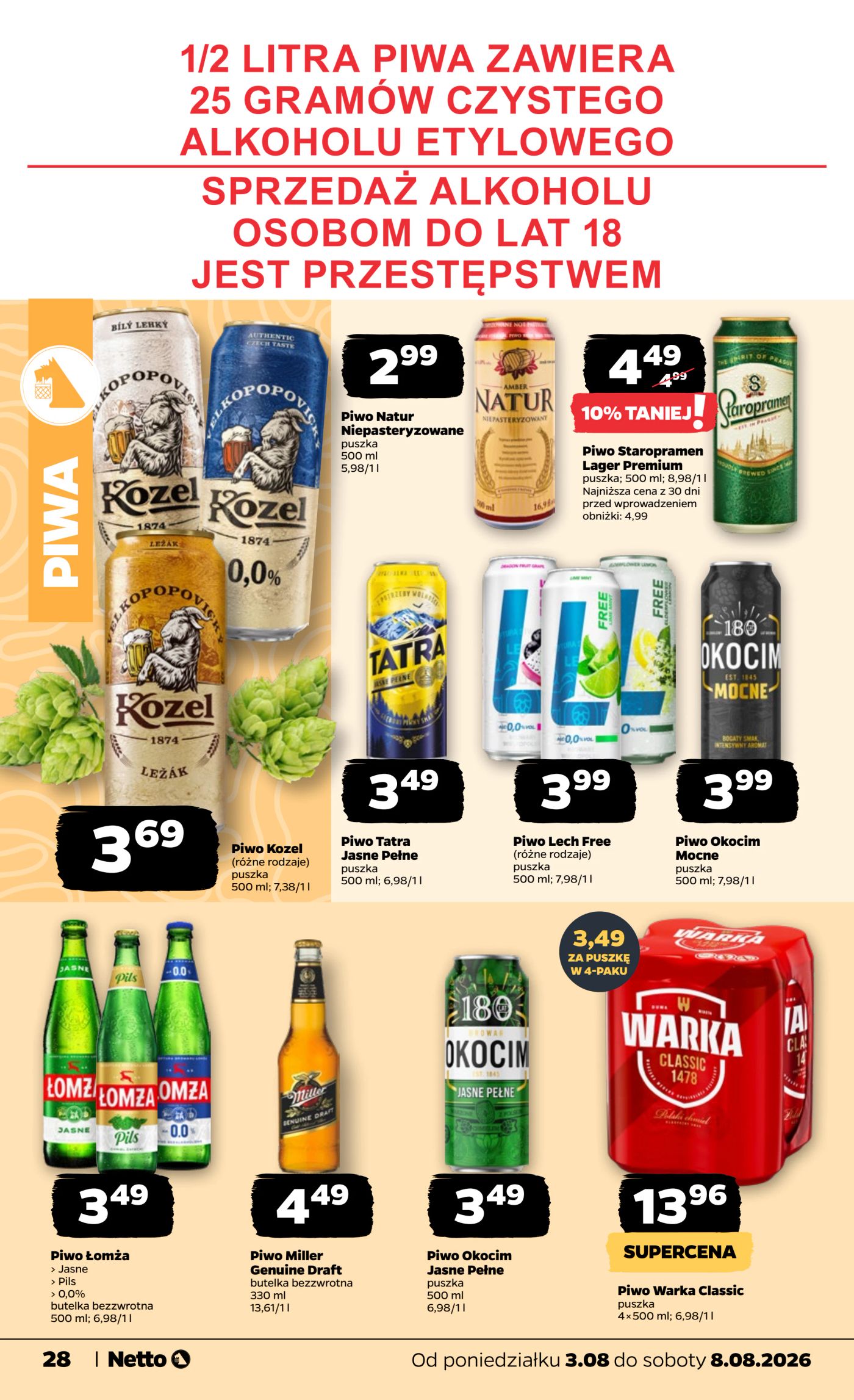 netto - Nowa gazetka Netto ważna od 03.08.2026 do 08.08.2026 - page: 28