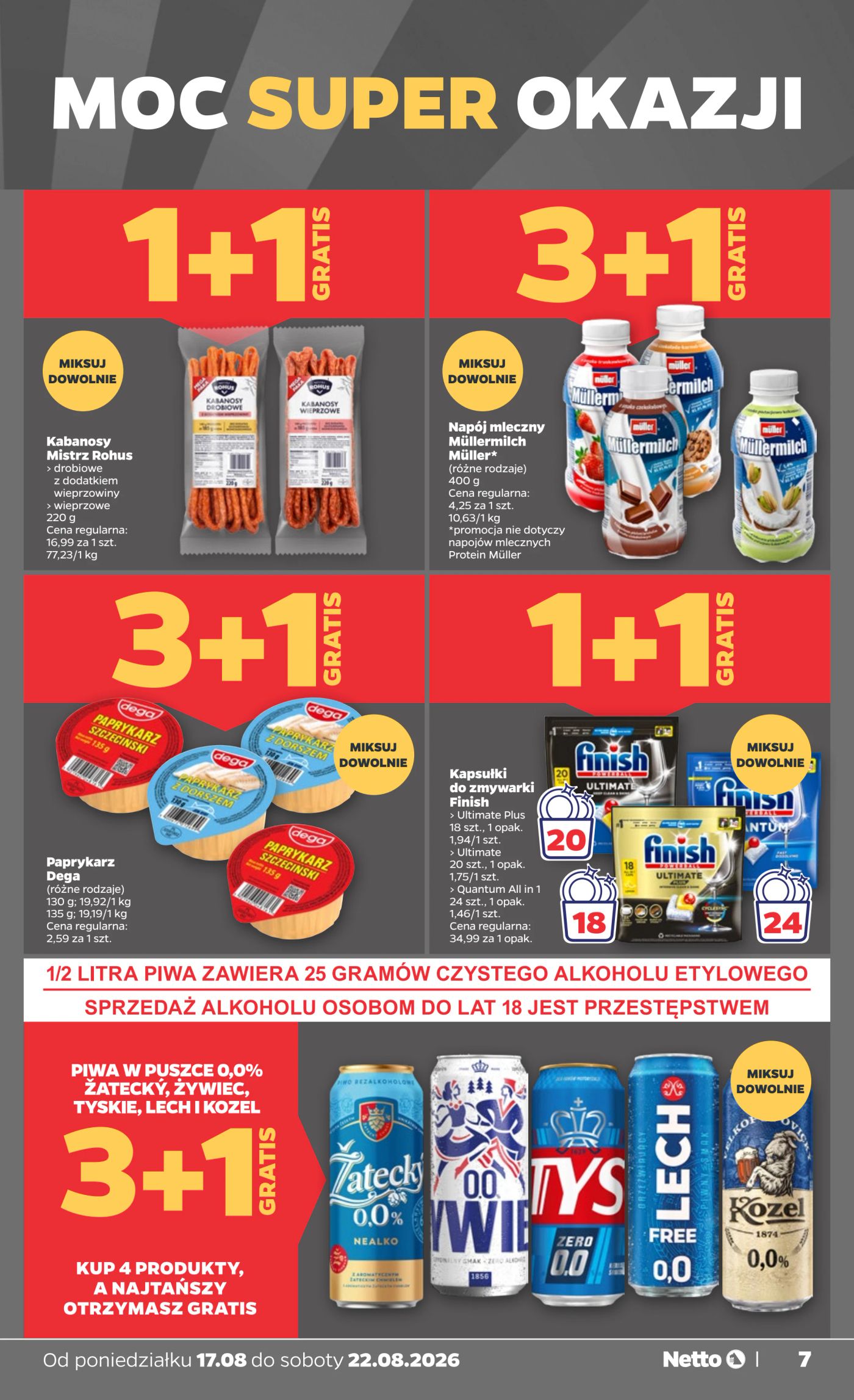 netto - Nowa gazetka Netto - Food ważna od 17.08.2026 do 22.08.2026 - page: 7