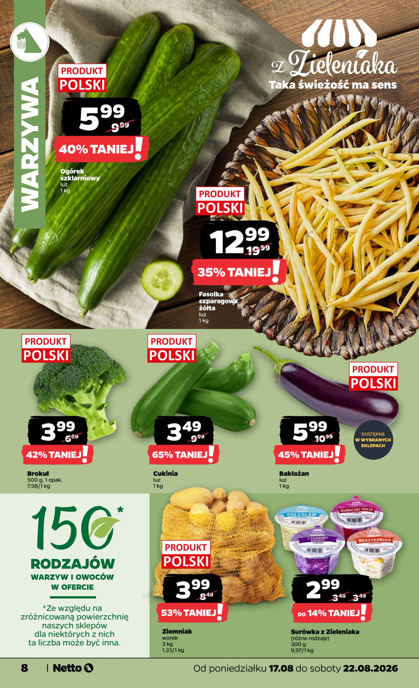 netto - Nowa gazetka Netto - Food ważna od 17.08.2026 do 22.08.2026 - page: 8