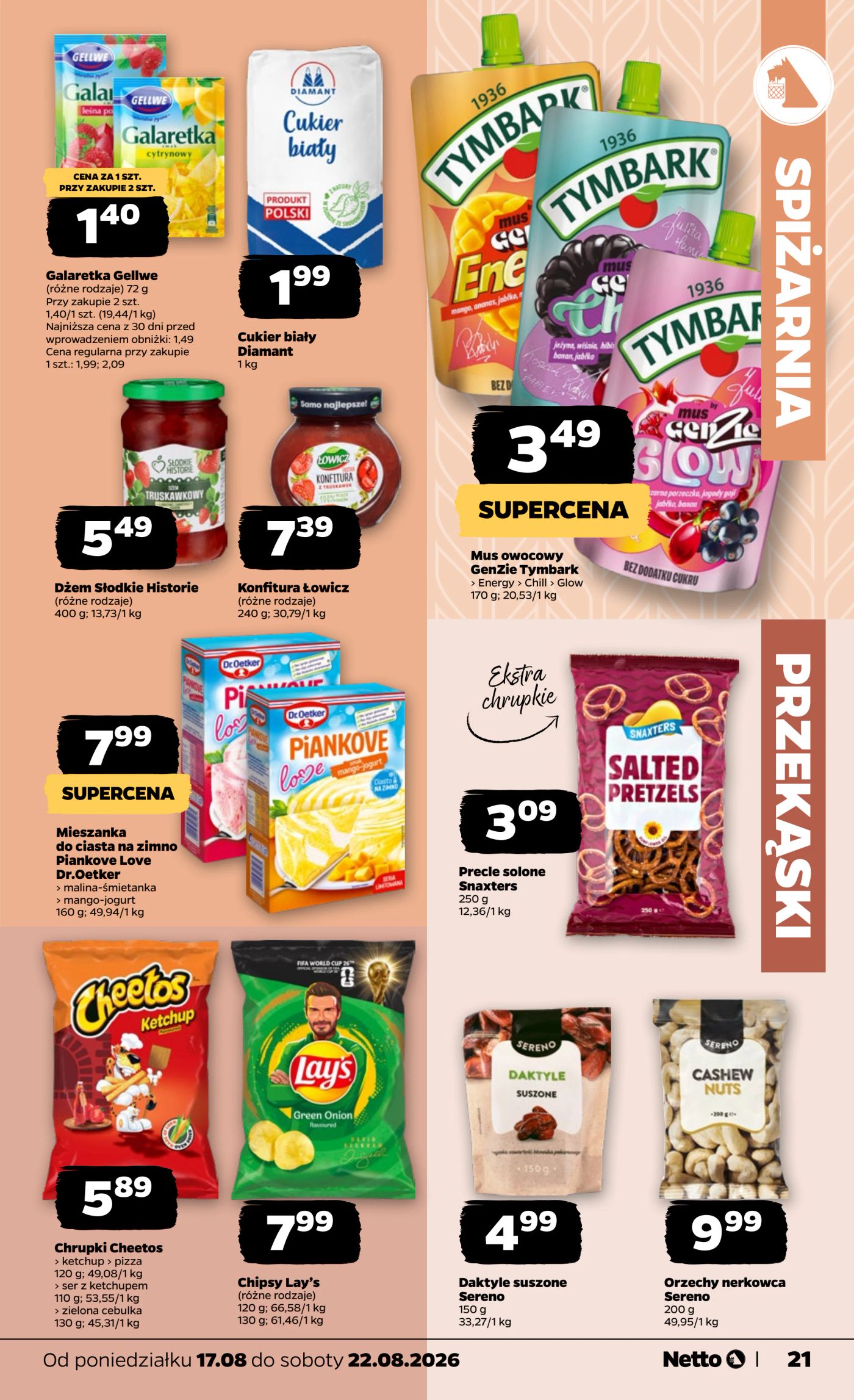netto - Nowa gazetka Netto - Food ważna od 17.08.2026 do 22.08.2026 - page: 21