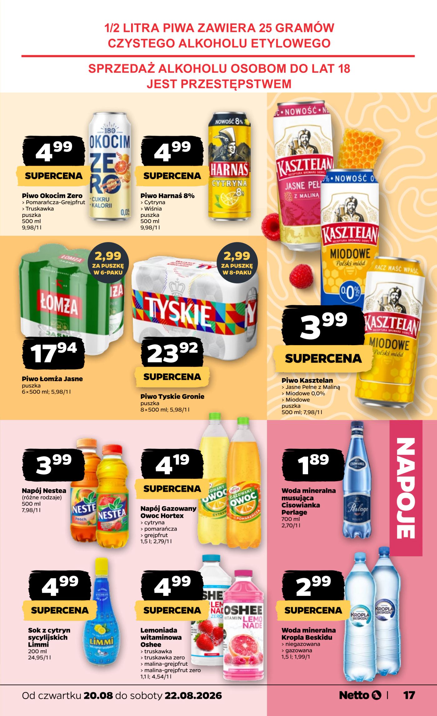 netto - Nowa gazetka Netto ważna od 20.08.2026 do 22.08.2026 - page: 17