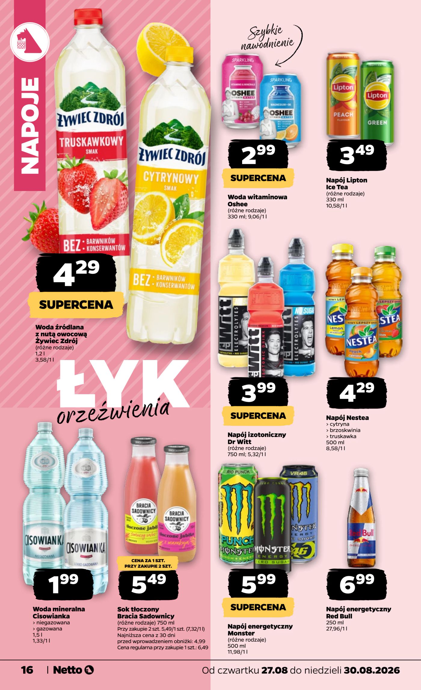 netto - Nowa gazetka Netto - Food ważna od 27.08.2026 do 30.08.2026 - page: 16