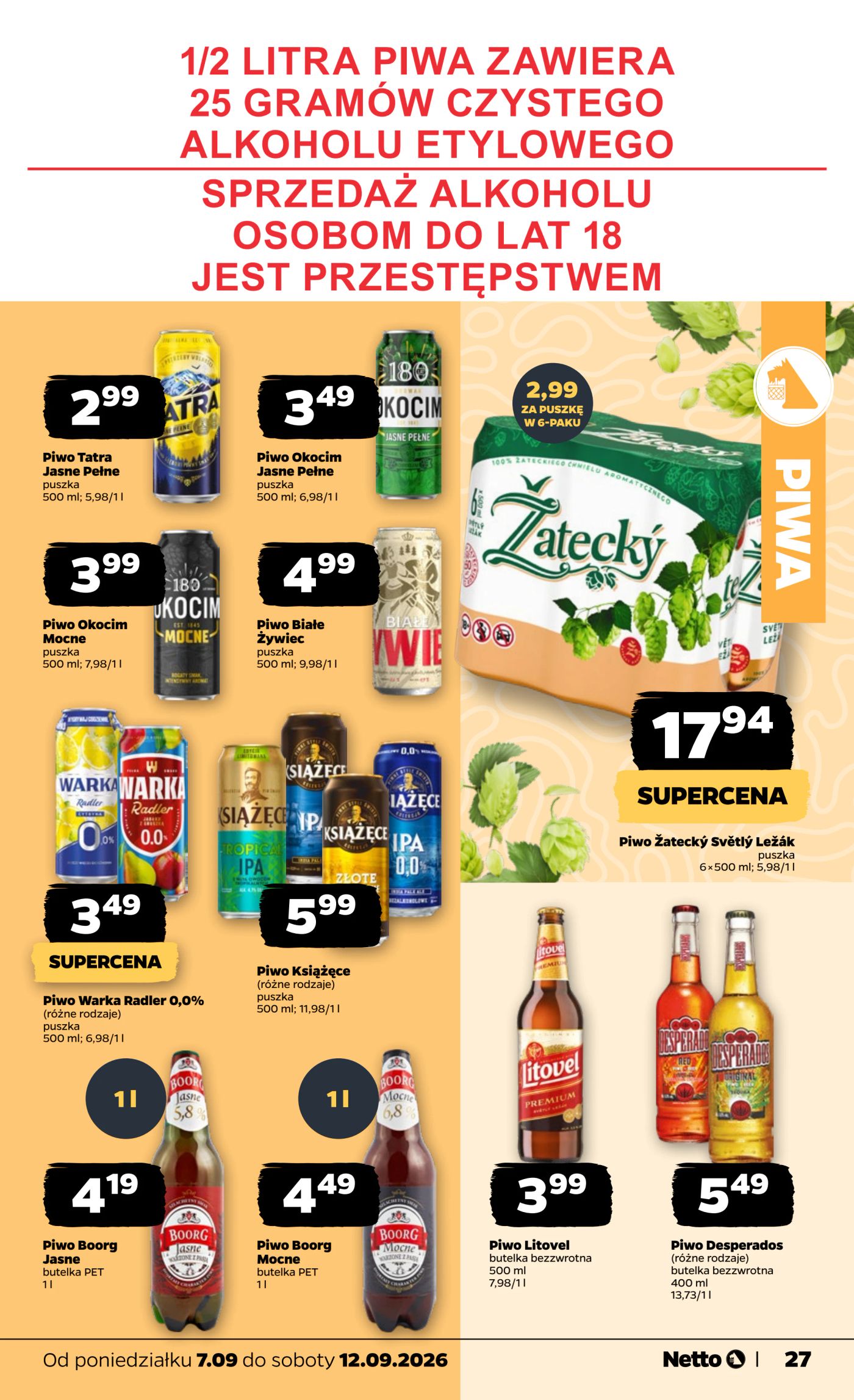 netto - Nowa gazetka Netto ważna od 07.09.2026 do 12.09.2026 - page: 27