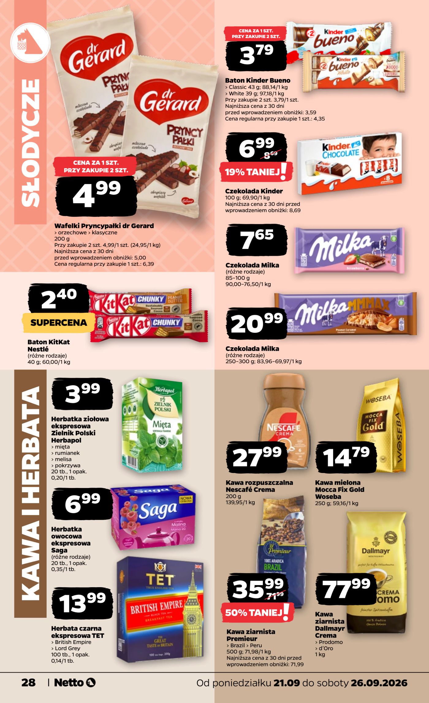 netto - Nowa gazetka Netto - Food ważna od 21.09.2026 do 26.09.2026 - page: 28