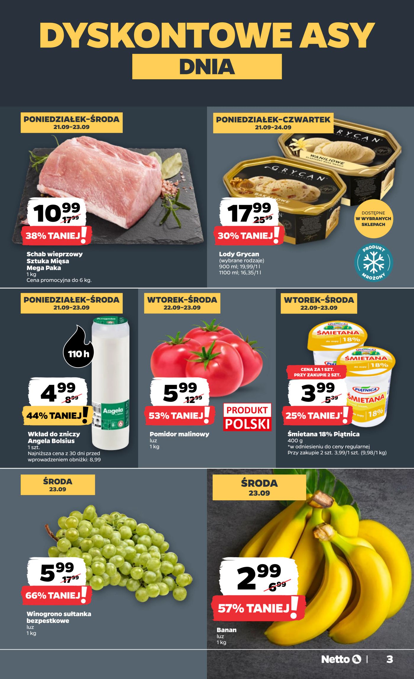 netto - Nowa gazetka Netto - Food ważna od 21.09.2026 do 26.09.2026 - page: 3