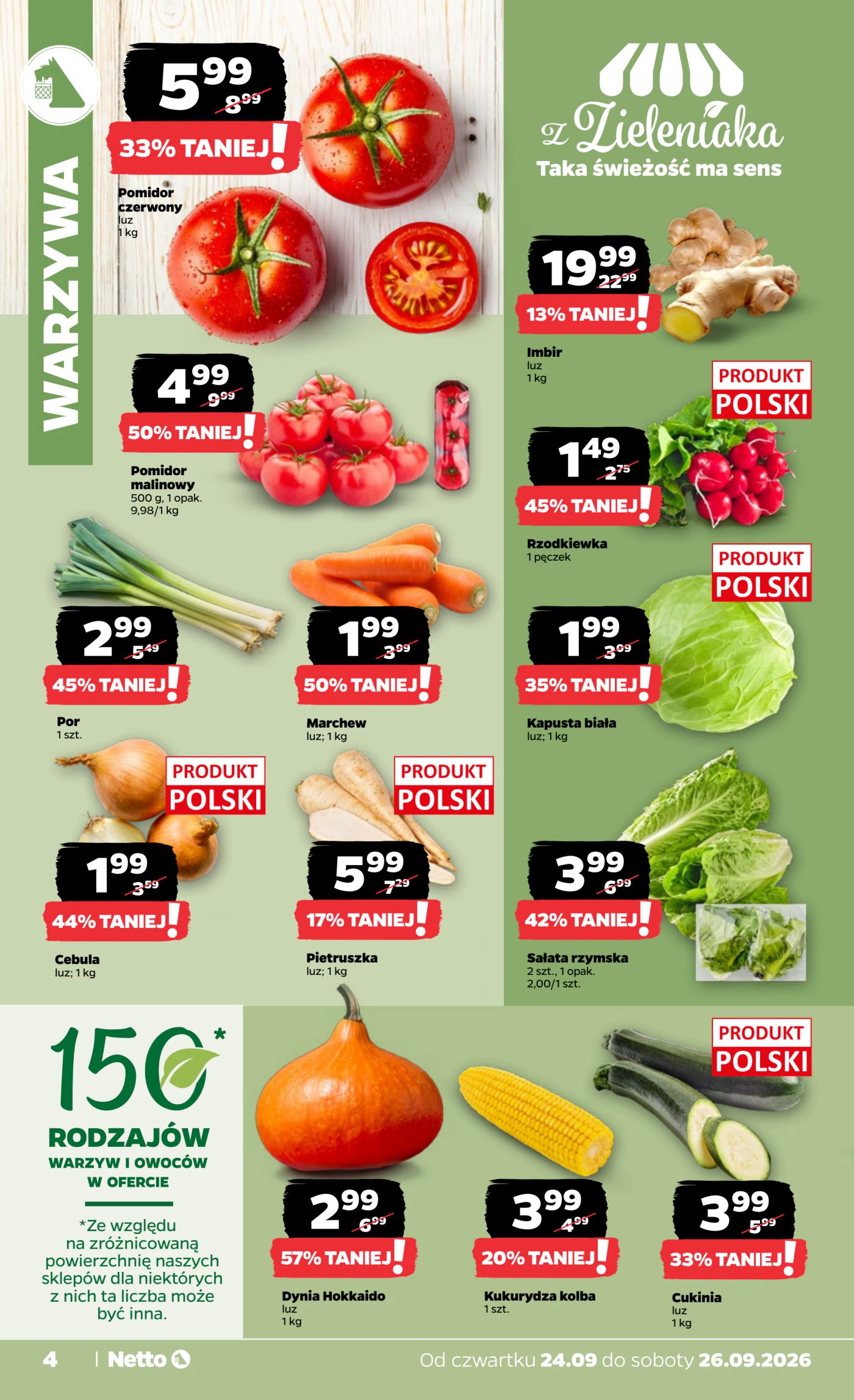 netto - Nowa gazetka Netto - Food ważna od 24.09.2026 do 26.09.2026 - page: 4