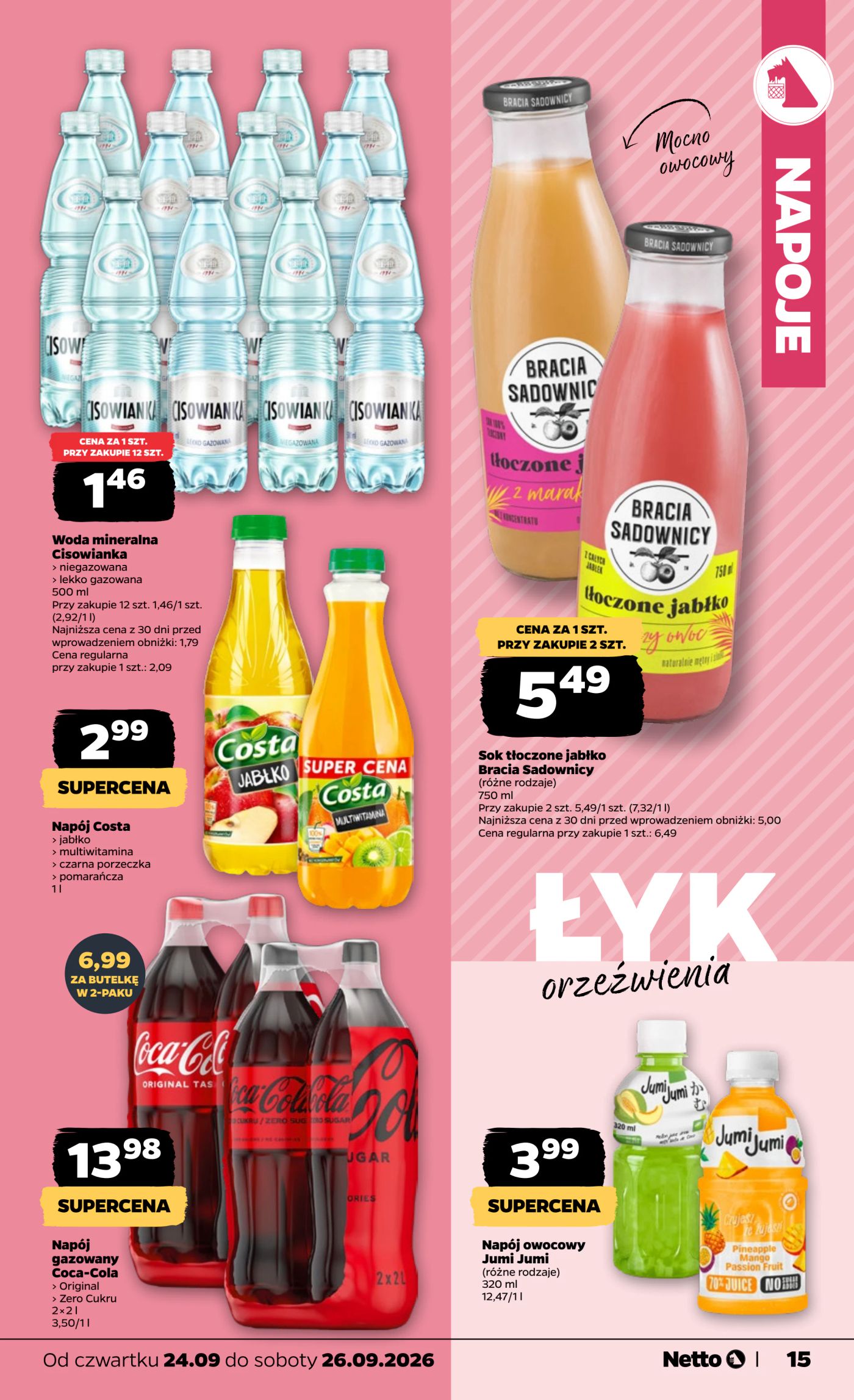 netto - Nowa gazetka Netto - Food ważna od 24.09.2026 do 26.09.2026 - page: 15